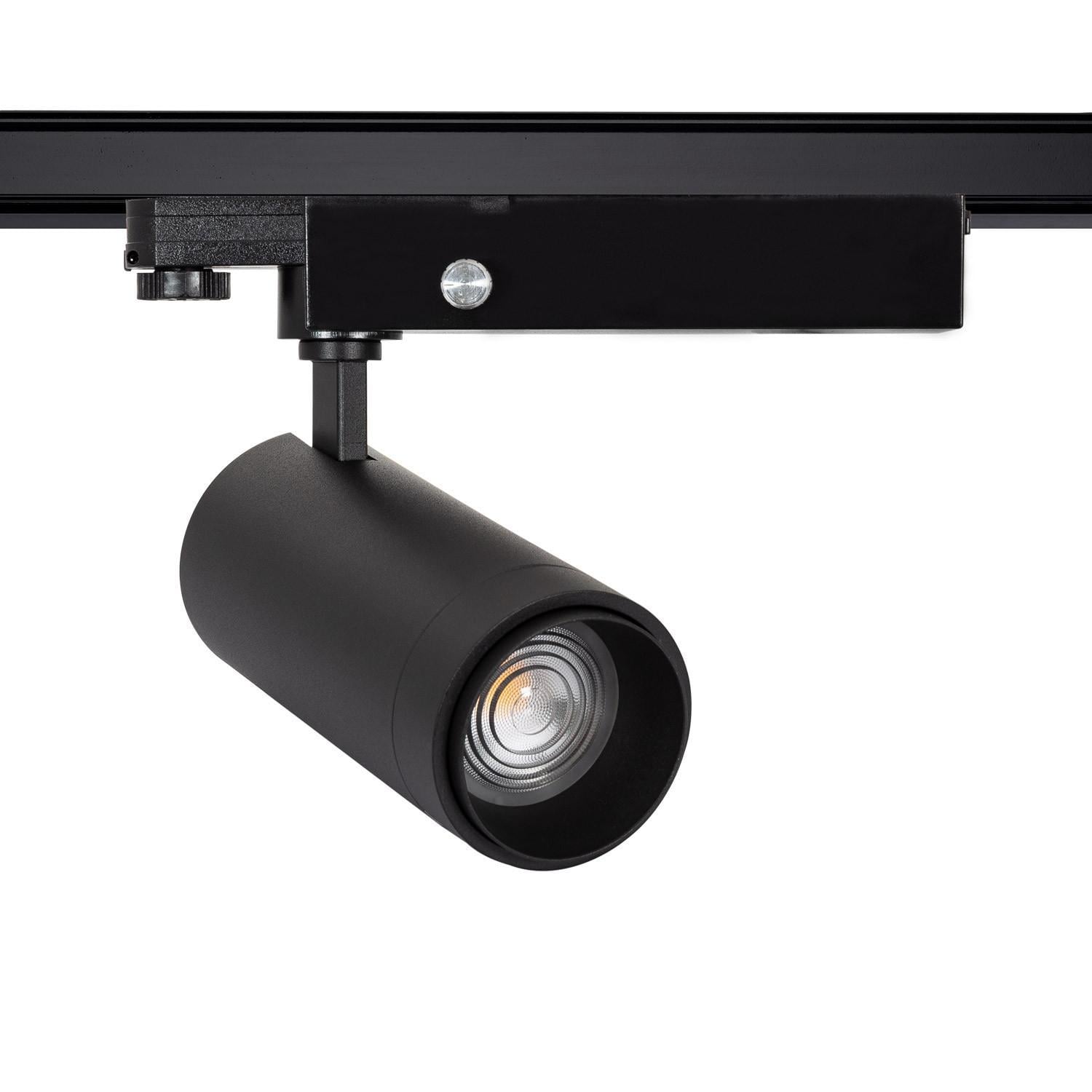 Efectoled - 3-phasenstromschiene Led-strahler 30w Dimmbar Wolf Schwarz Multiwinkel 15-60º 3000k Warmweiß