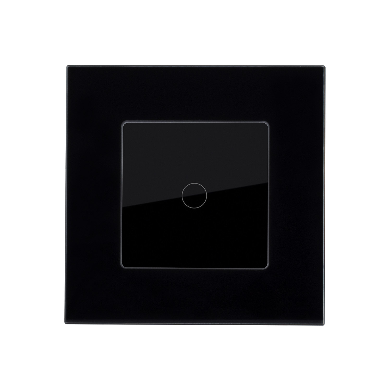Einzel-touch-schalter Mit Glasrahmen Moderne Schwarz