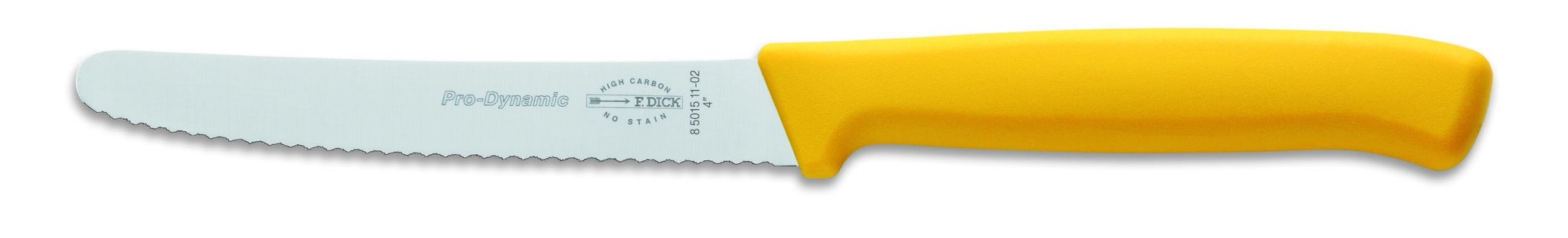 Prodynamic Allzweckmesser 11 Cm Wellenschliff Küchenmesser Gelb - F.dick