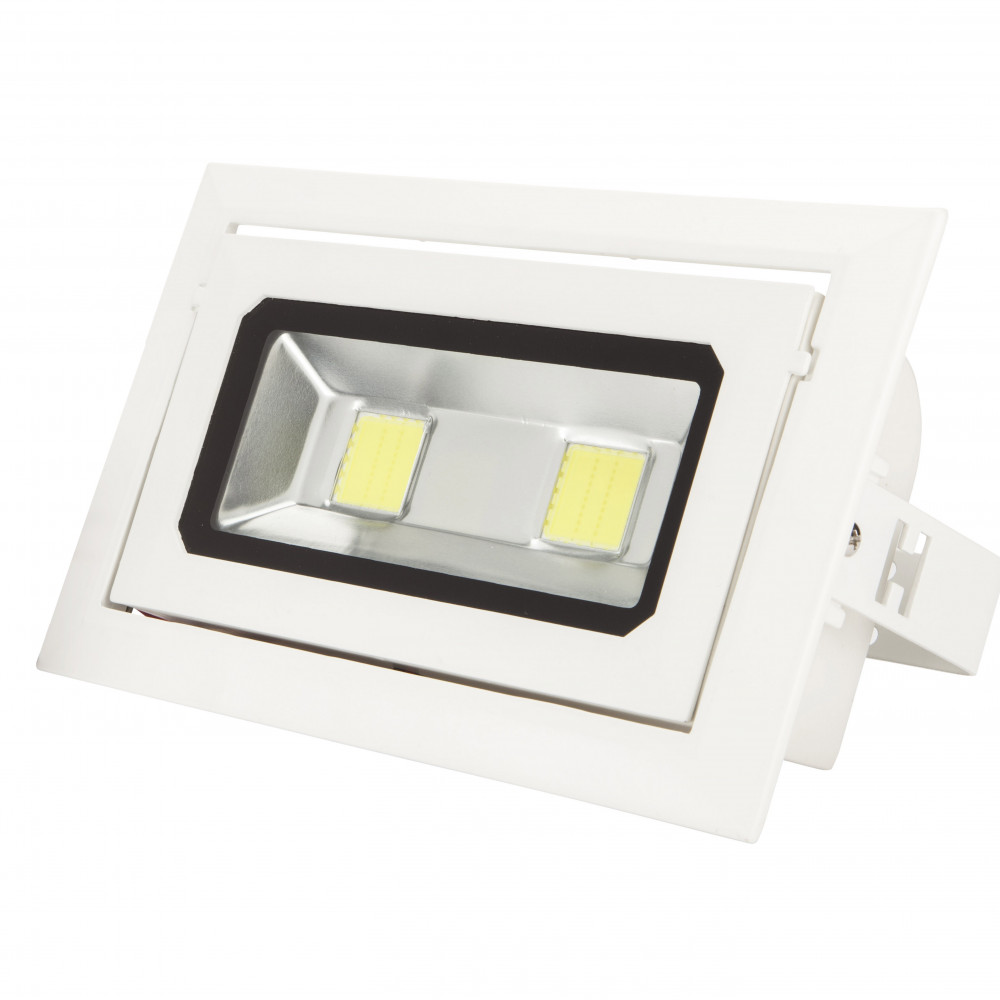 Greenice - Led-downlight-spotlight 40w 3.600lm 6000ºk Rechteckig Neigbar 40.000h [wr-rectbas-40w-cw]