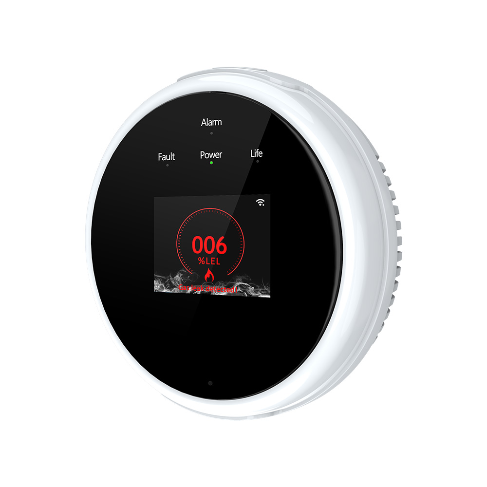 Wlan-gasleckmelder, Gaswarngerät Für Zuhause, Tuya-app, Temperaturüberwachung, Alarmfunktion, Display, Für Zuhause, Küche, Wohnwagen Und Wohnmobile, Mit Sprachansage Und Farb-lcd-bildschirm. Propangas