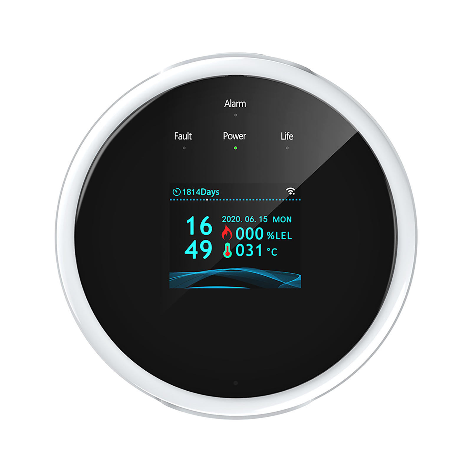 Wlan-gasleckmelder Für Zuhause, Usb-betriebener Gasalarm, Tuya-app, Temperaturanzeige, Alarmfunktion, Farb-lcd-display Mit Sprachansagen, Für Haus, Küche, Wohnwagen Und Wohnmobile. Erdgas- Und Propang