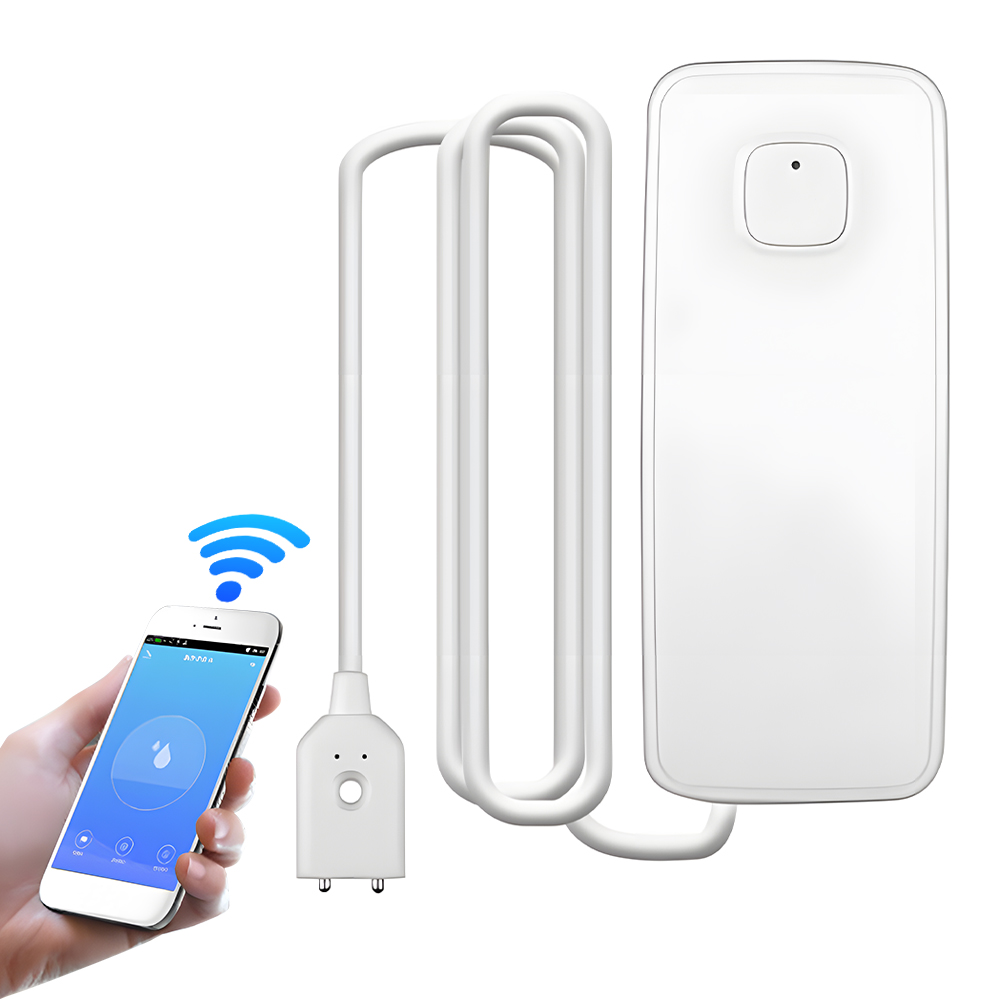 Wlan-wasserleckmelder (1 Stück) Mit 85 Db Alarm, Wasserdicht (ip67), Batteriebetrieben Und App-gesteuert. Warnt Bei Wasserlecks Per Push-benachrichtigung Für Zuhause, Küche, Bad, Keller, Schule, Hotel