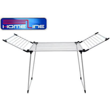 Wäscheständer Homeline Flügel Wäsche Leine 19 Meter Grau