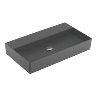 V&B Waschtisch Memento 2.0 80x47cm, ohne Überlauf, graphite C-plus