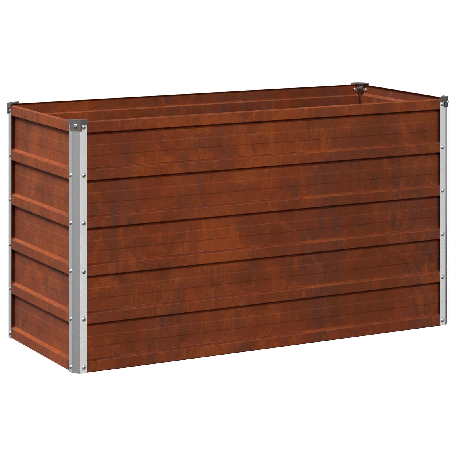 Hochbeet Im Garten Rostig 100 X 40 X 55 Cm Pappe Vidaxl