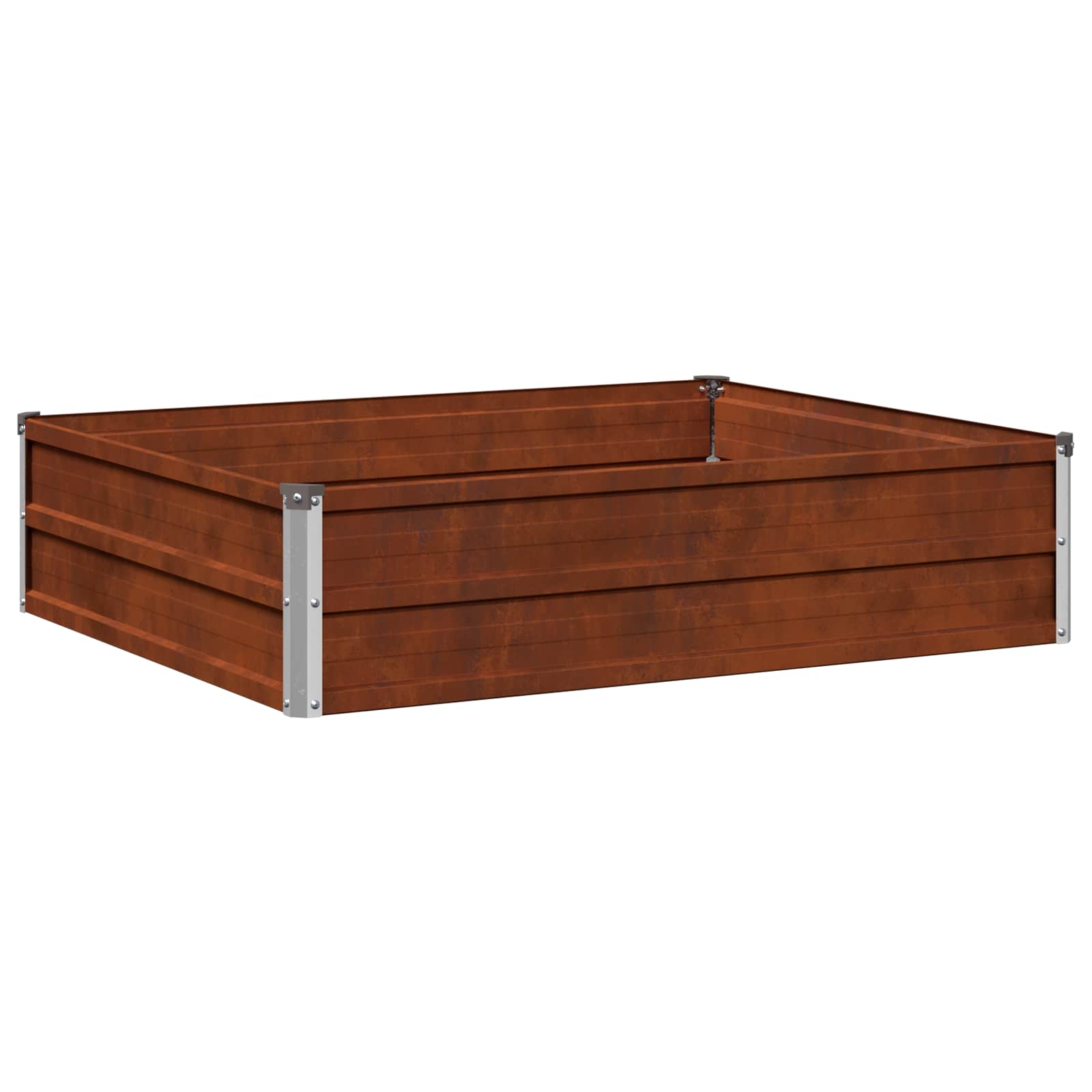 Hochbeet Im Garten Rostig 100 X 80 X 24 Cm Pappe Vidaxl