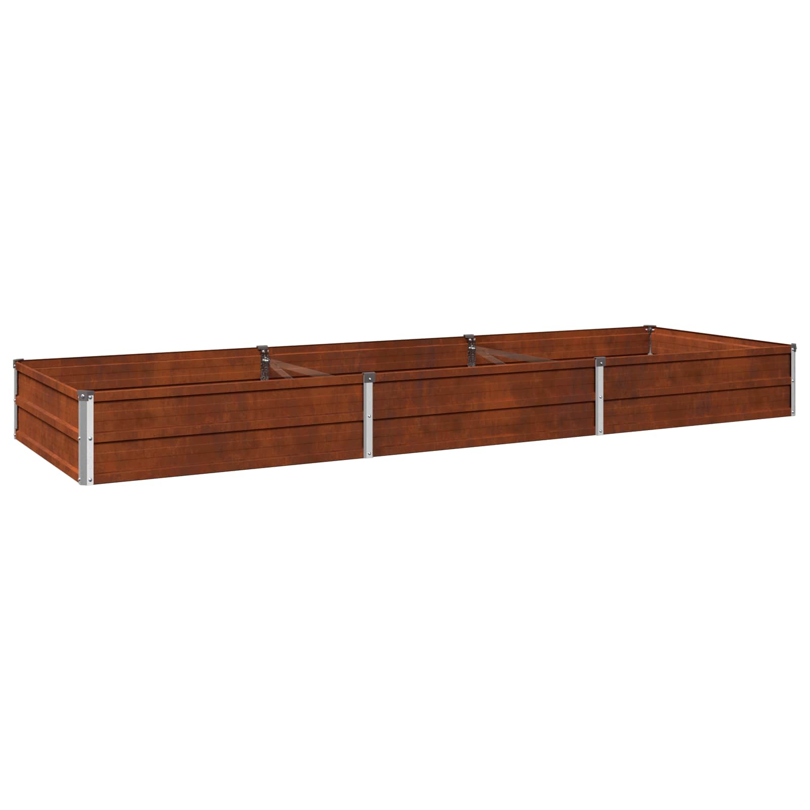 Hochbeet Im Garten Rostig 240 X 80 X 24 Cm Pappe Vidaxl