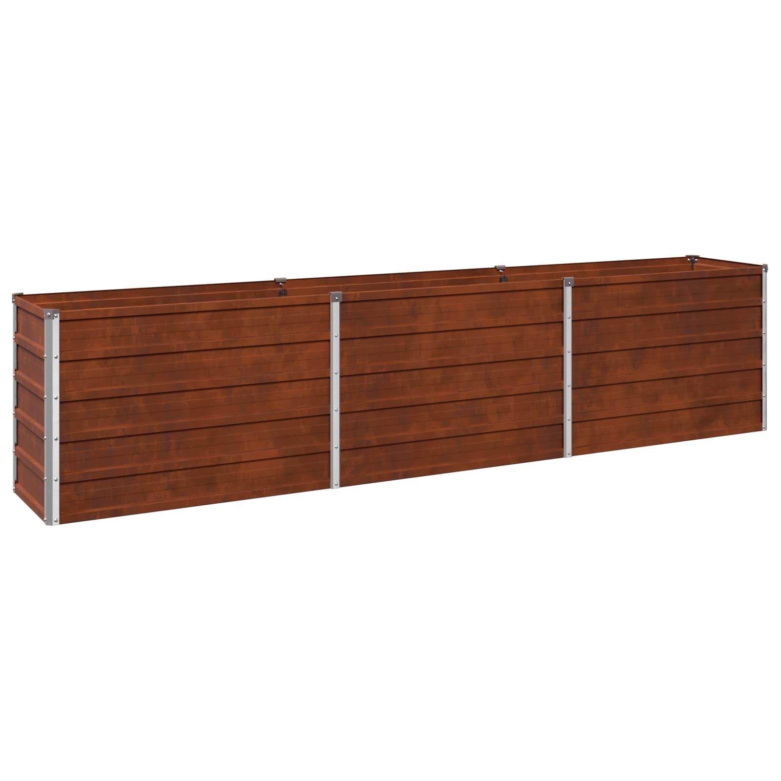 Hochbeet Im Garten Rostig 240 X 40 X 55 Cm Pappe Vidaxl