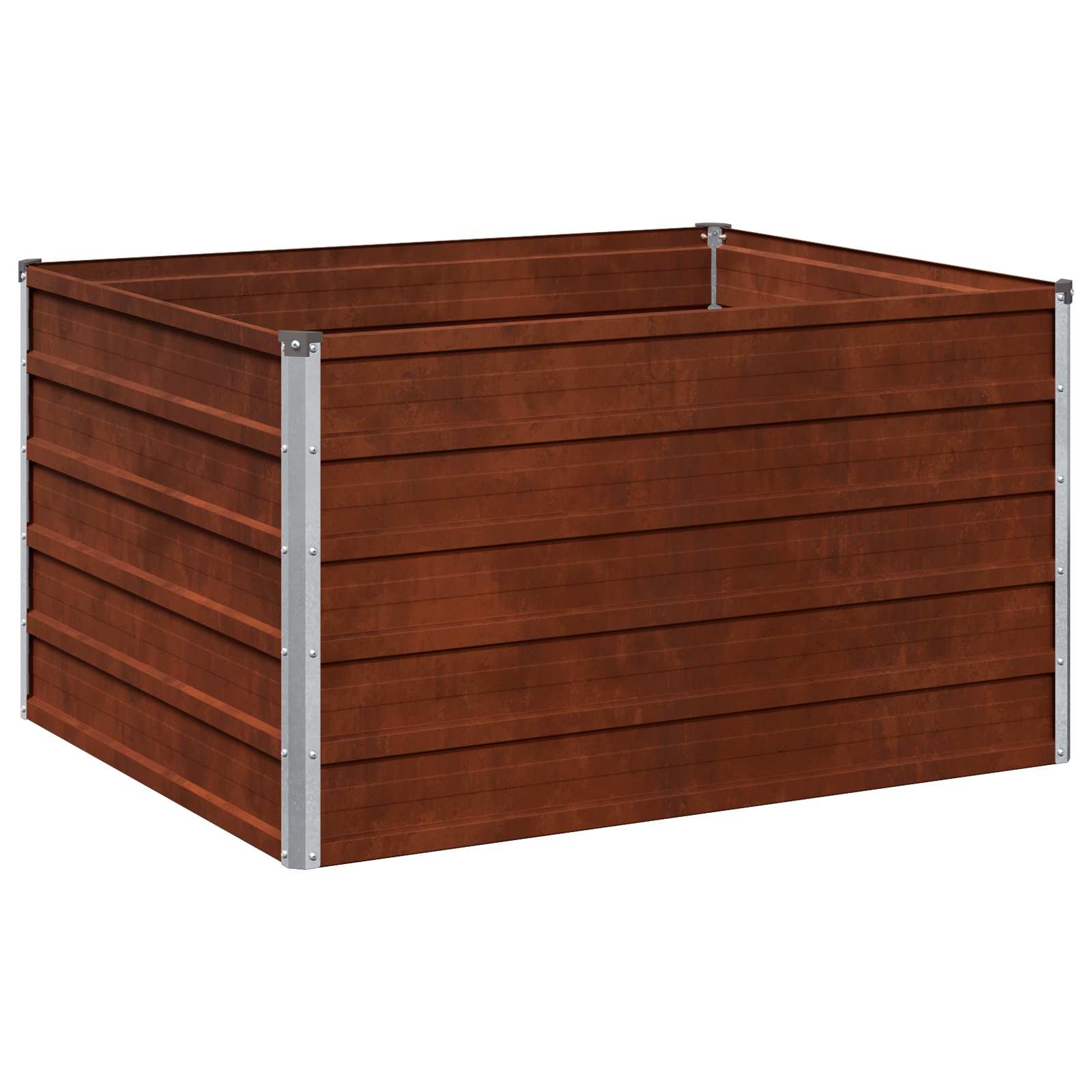 Hochbeet Im Garten Rostig 100 X 80 X 55 Cm Pappe Vidaxl