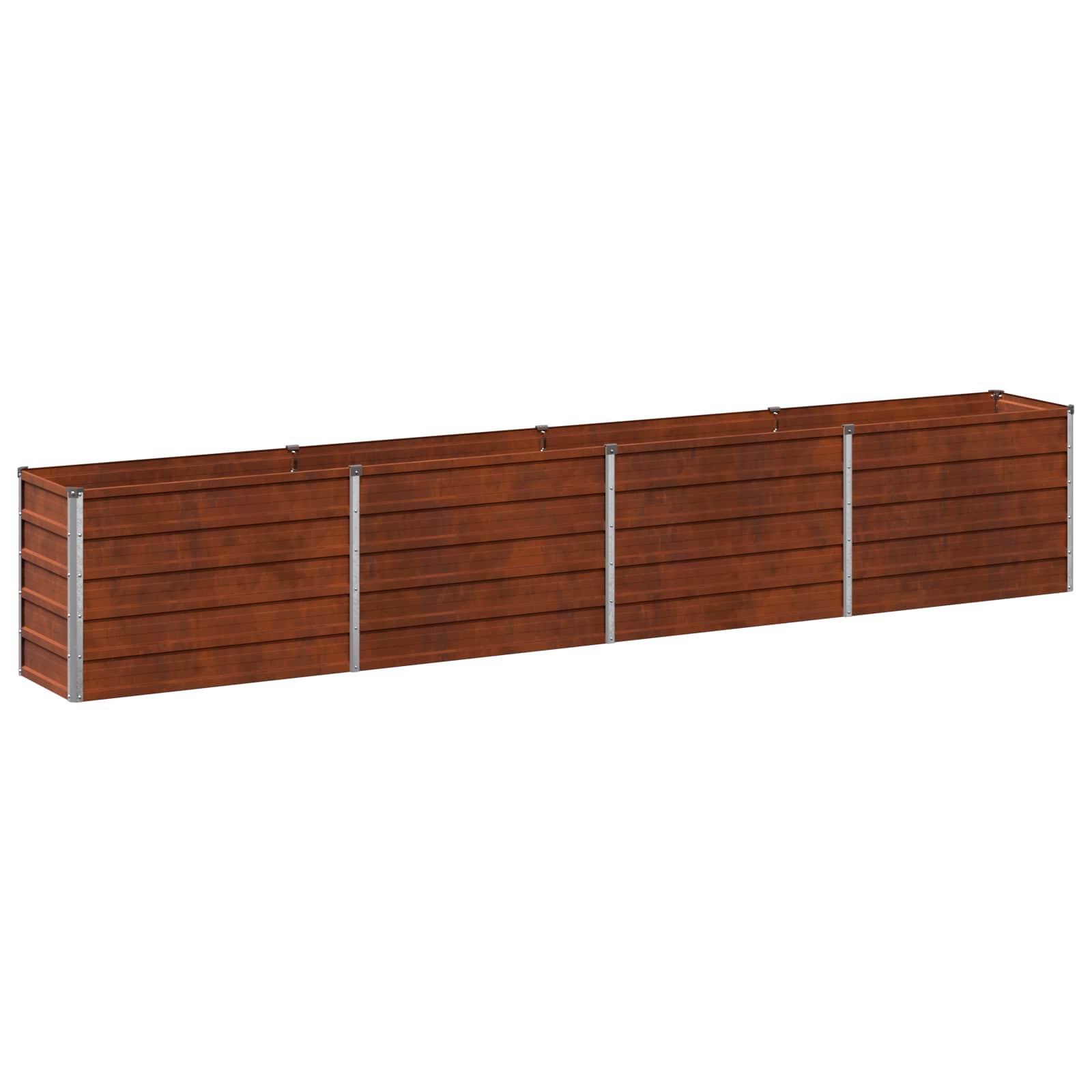 Hochbeet Im Garten Rostig 320 X 40 X 55 Cm Pappe Vidaxl