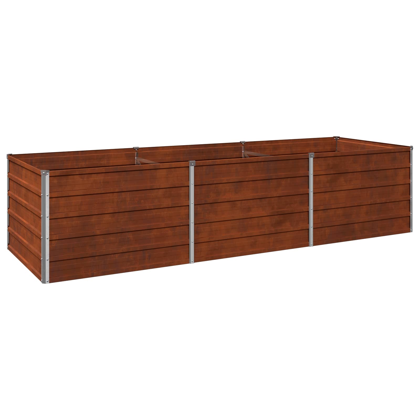 Hochbeet Im Garten Rostig 240 X 80 X 55 Cm Pappe Vidaxl