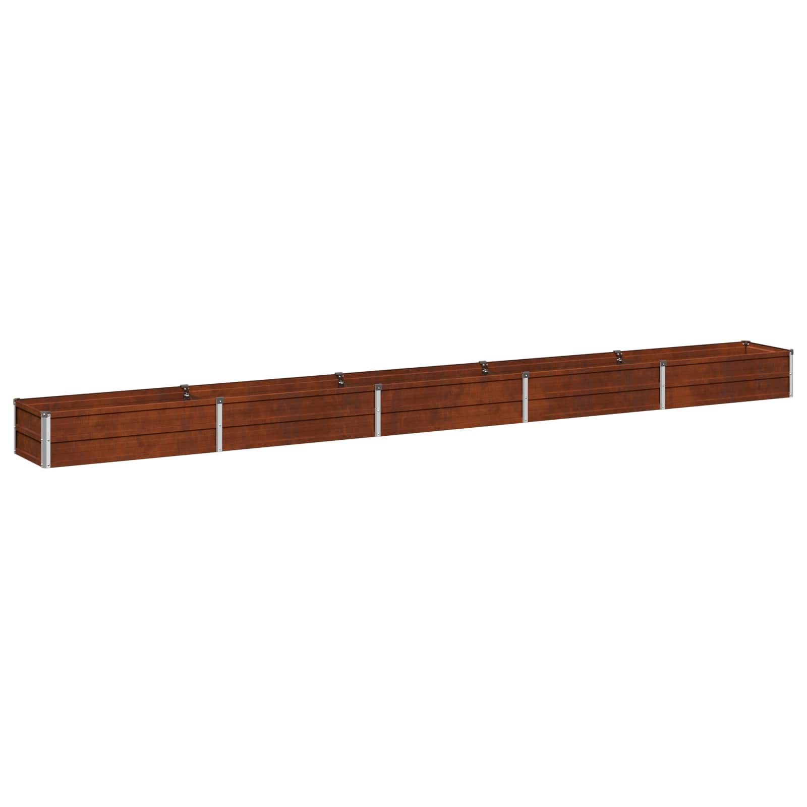 Hochbeet Im Garten Rostig 400 X 40 X 24 Cm Pappe Vidaxl