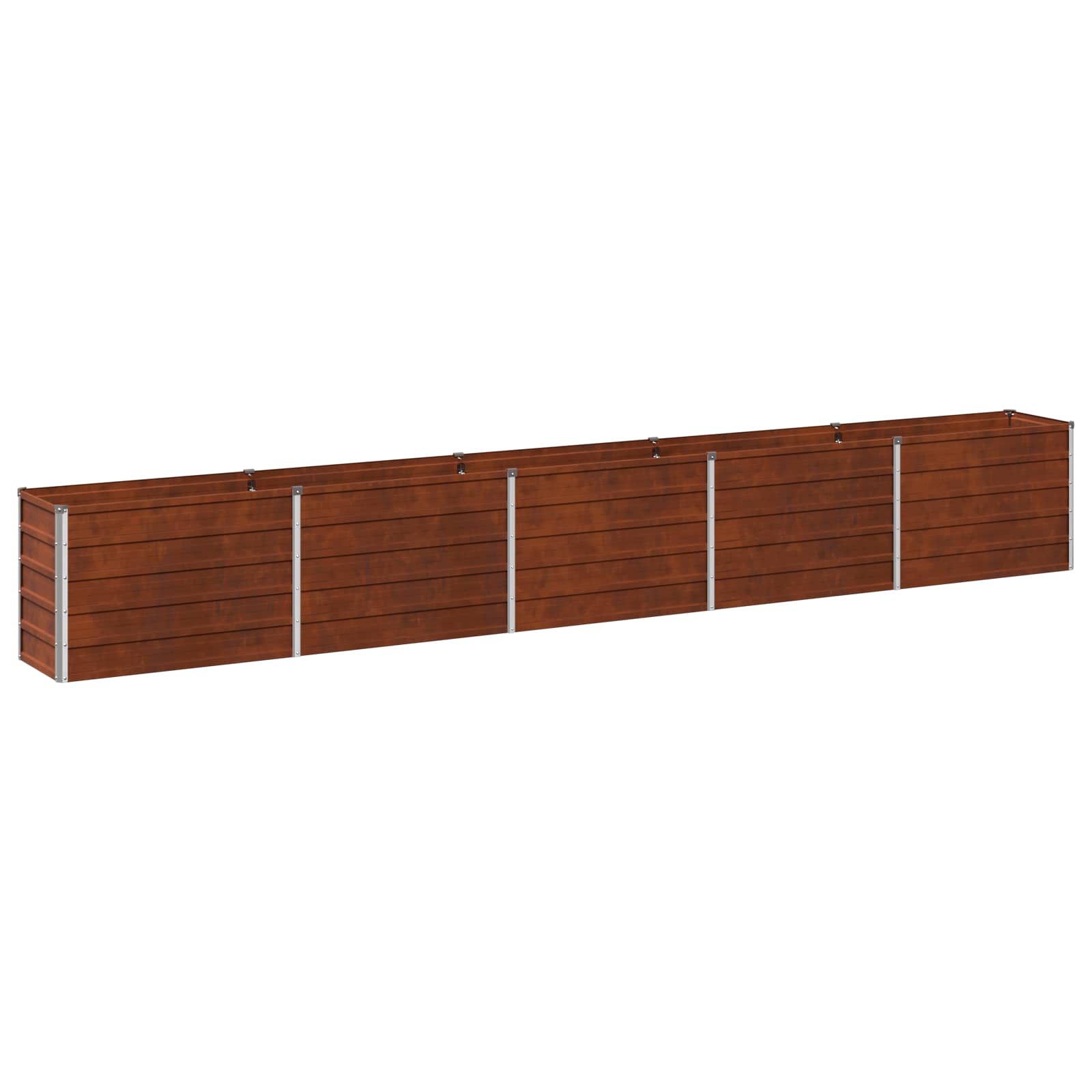 Hochbeet Im Garten Rostig 400 X 40 X 55 Cm Pappe Vidaxl