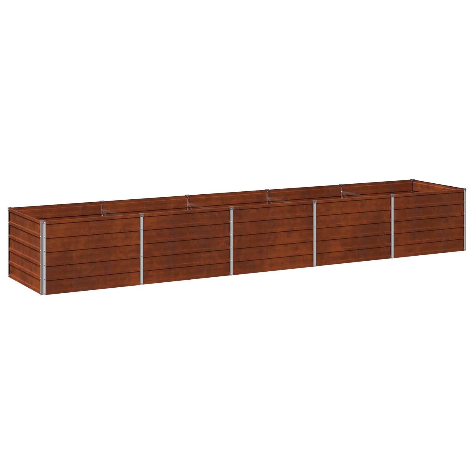 Hochbeet Im Garten Rostig 400 X 80 X 55 Cm Pappe Vidaxl