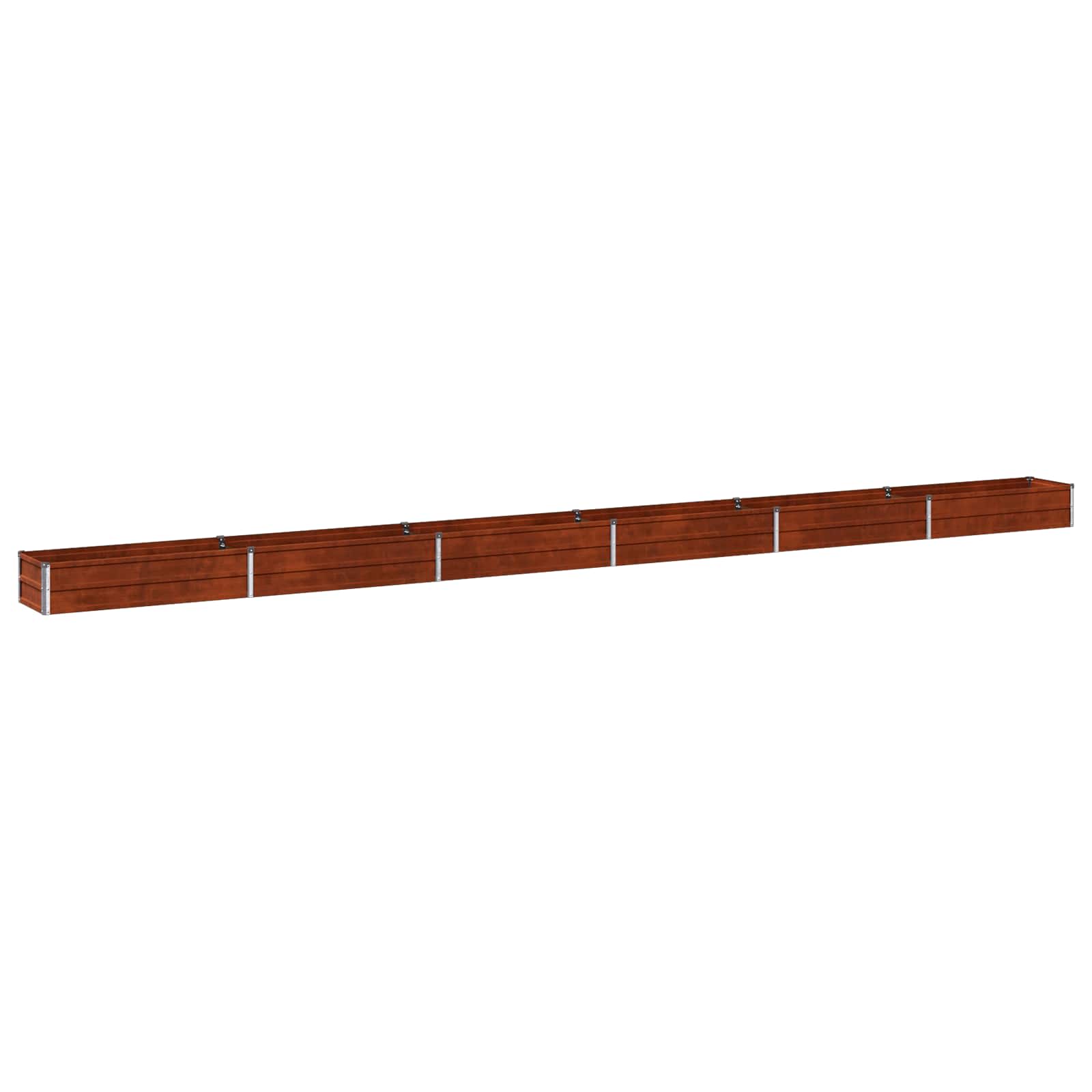 Hochbeet Im Garten Rostig 600 X 40 X 24 Cm Pappe Vidaxl