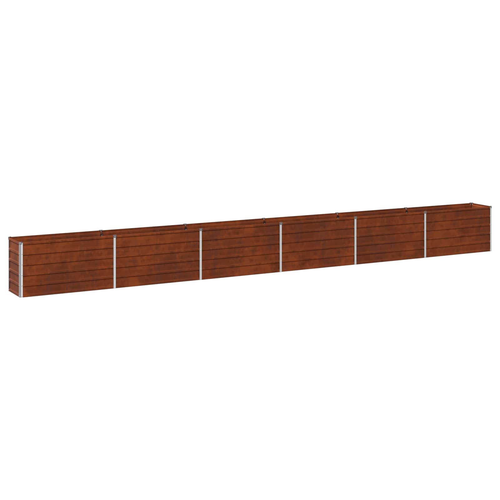 Hochbeet Im Garten Rostig 600 X 40 X 55 Cm Pappe Vidaxl