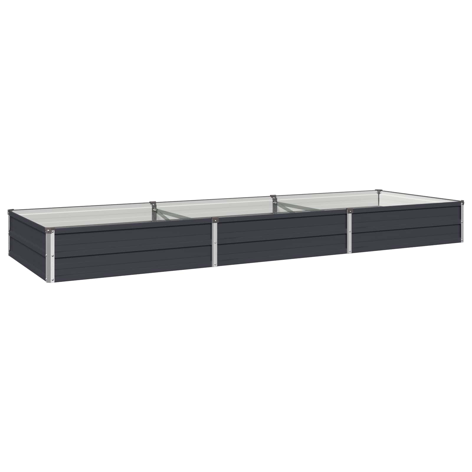 Hochbeet Im Garten Anthrazit 240 X 80 X 24 Cm Vidaxl