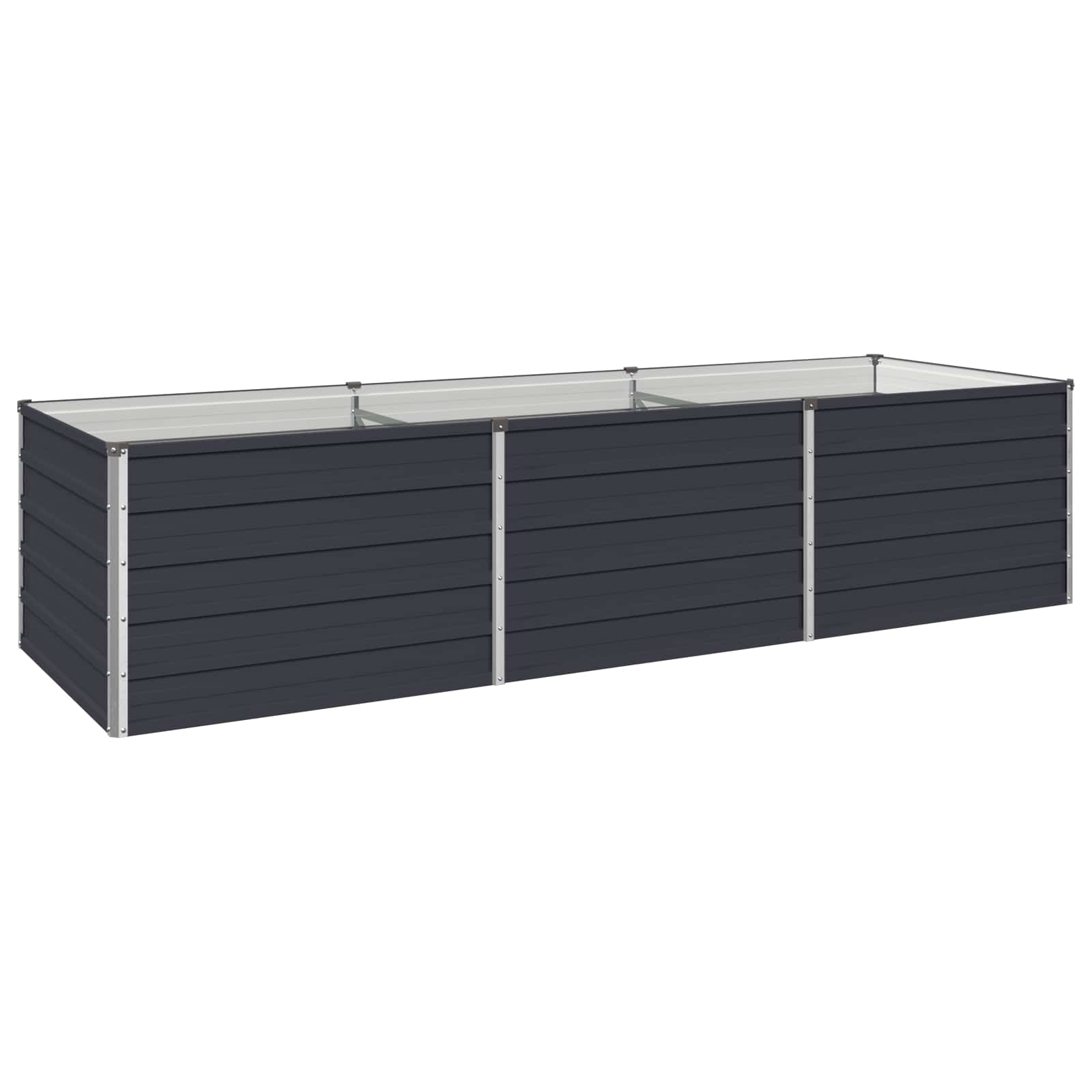 Hochbeet Im Garten Anthrazit 240 X 80 X 55 Cm Vidaxl