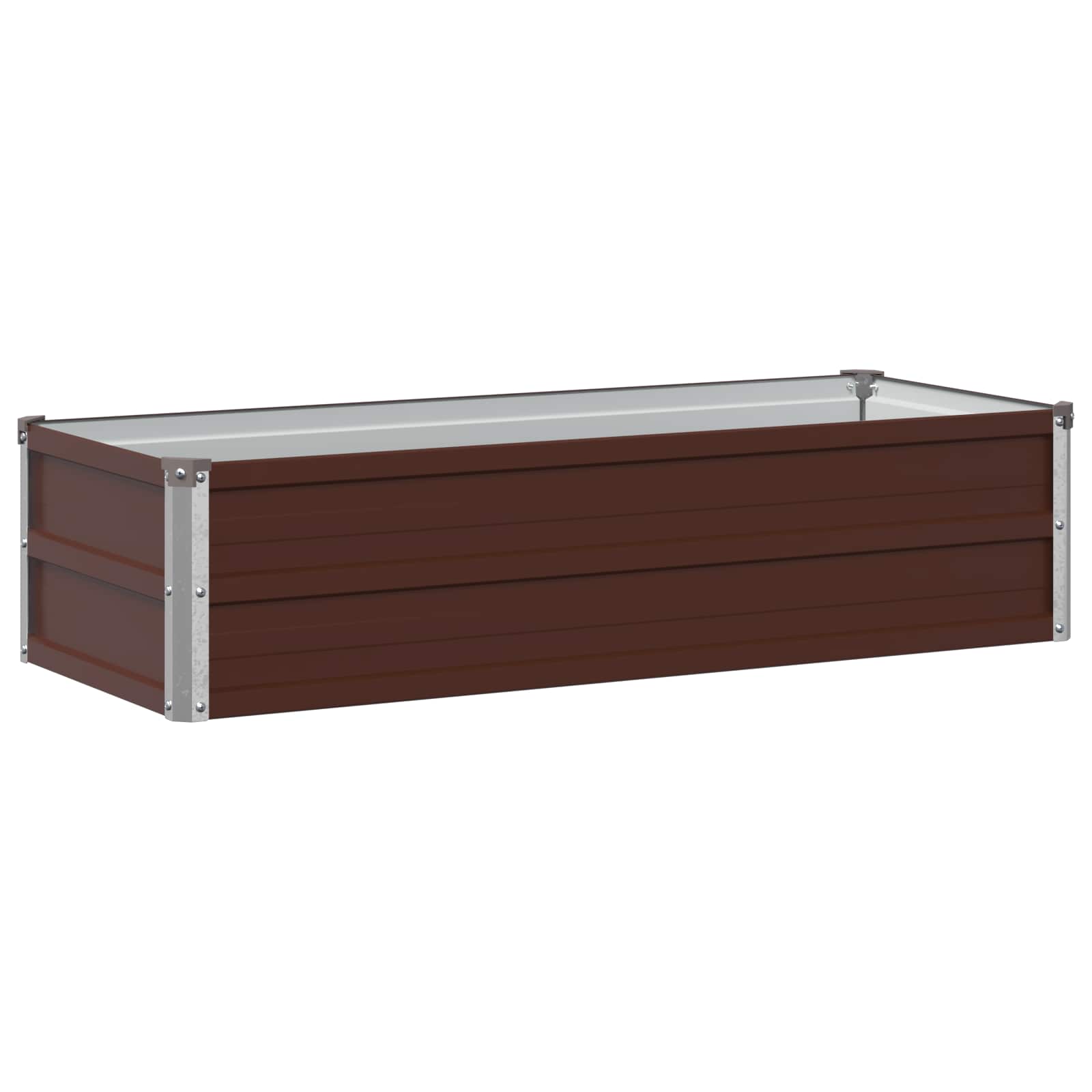 Hochbeet Im Garten Braun 100 X 40 X 24 Cm Kaltgewalzter Stahl Vidaxl