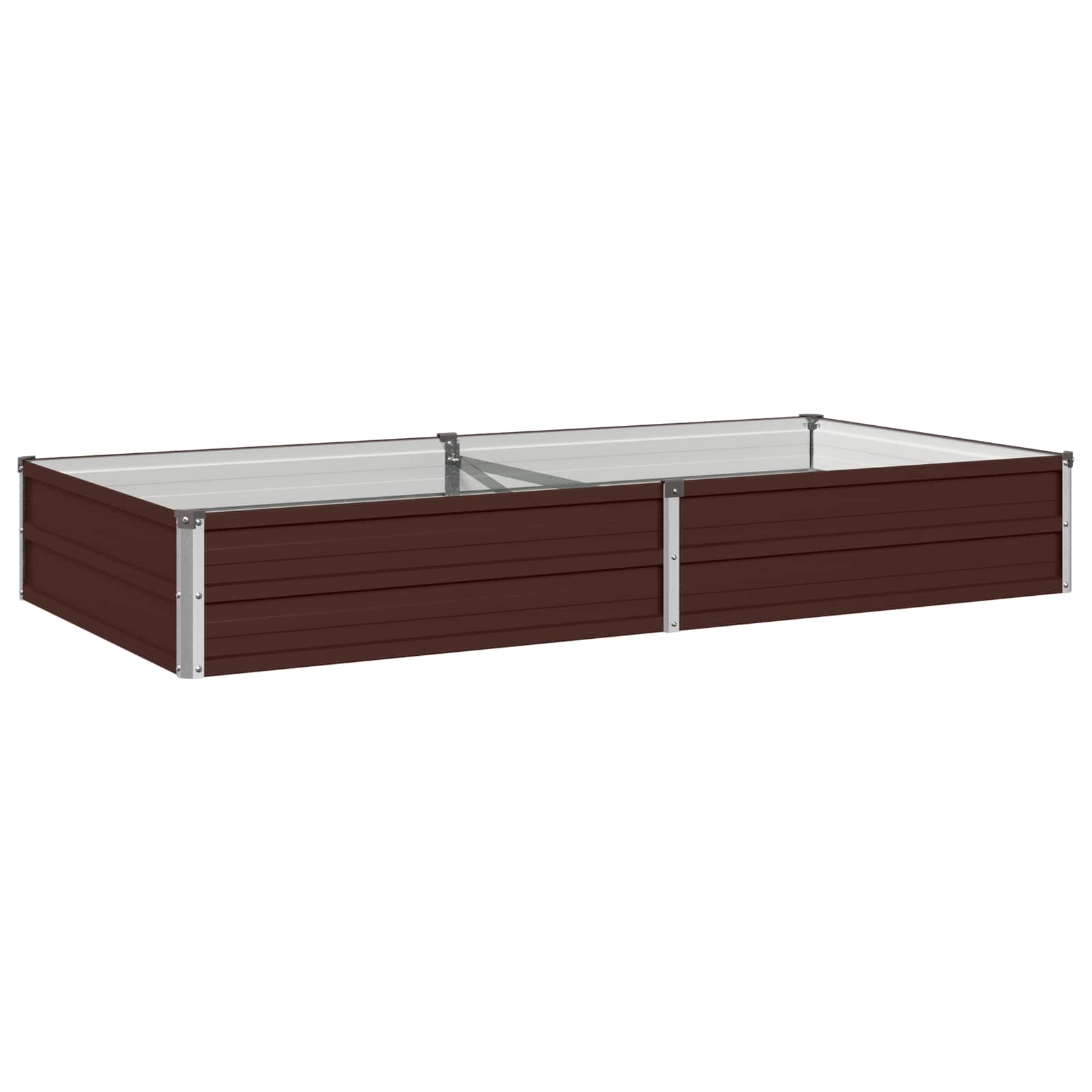 Hochbeet Im Garten Braun 160 X 80 X 24 Cm Kaltgewalzter Stahl Vidaxl