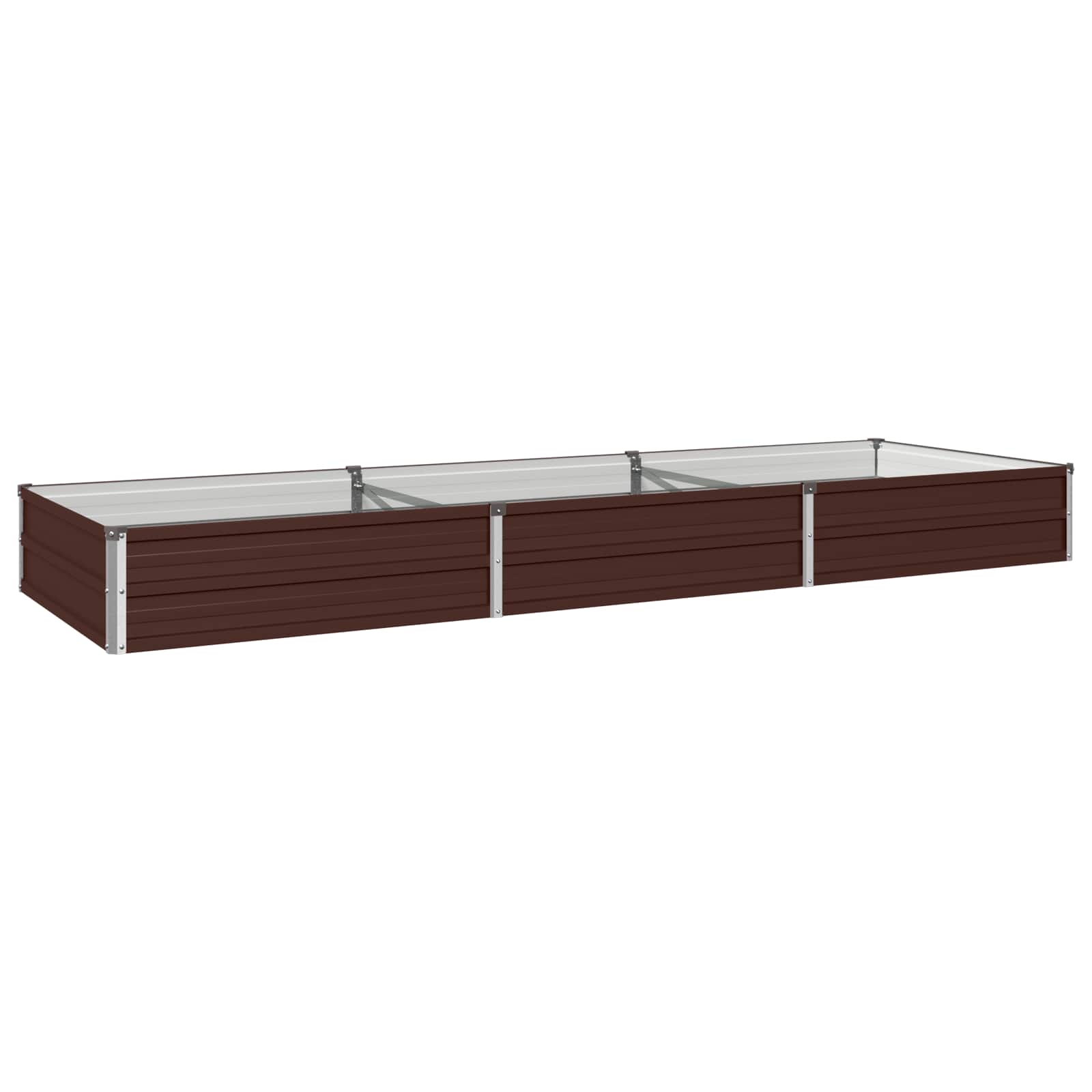Hochbeet Im Garten Braun 240 X 80 X 24 Cm Kaltgewalzter Stahl Vidaxl