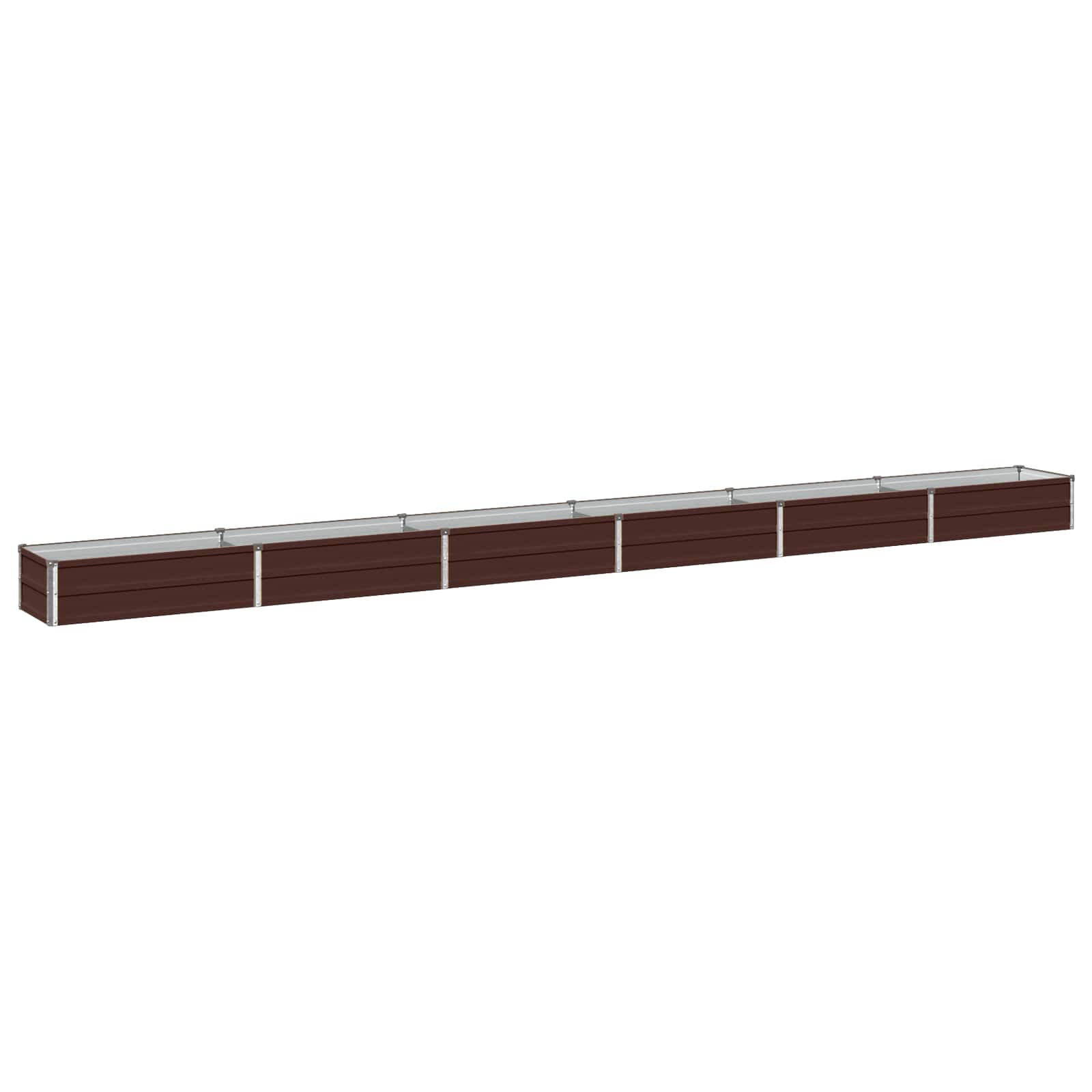 Hochbeet Im Garten Braun 480 X 40 X 24 Cm Kaltgewalzter Stahl Vidaxl