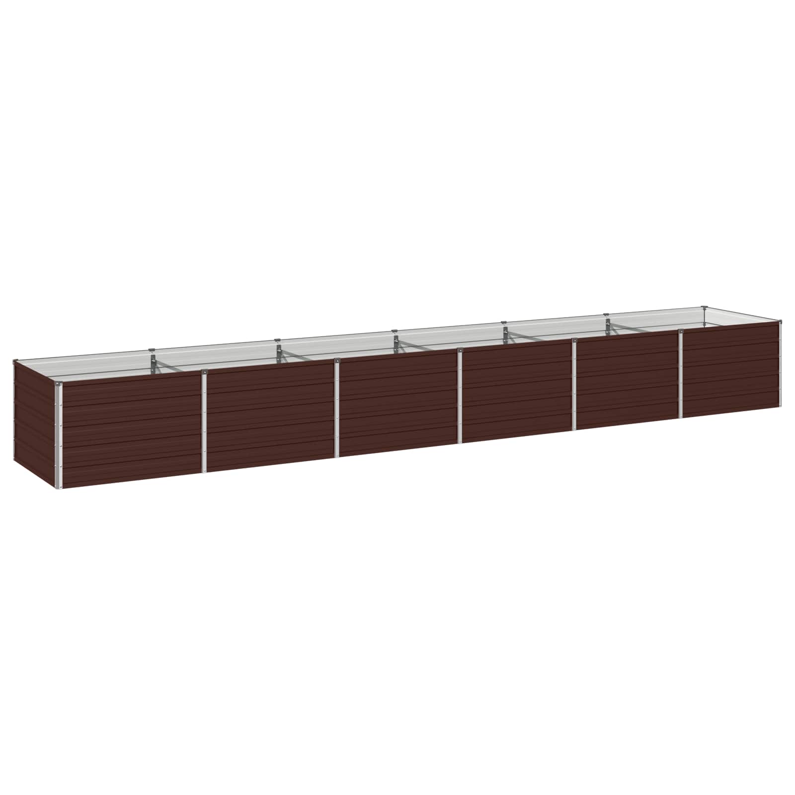 Hochbeet Im Garten Braun 480 X 80 X 55 Cm Kaltgewalzter Stahl Vidaxl