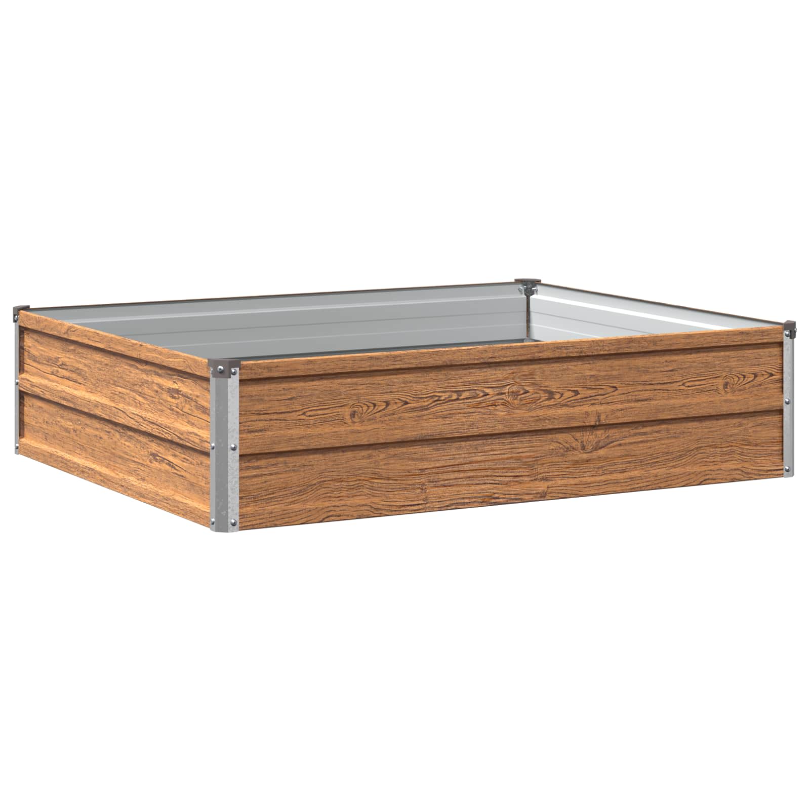 Hochbeet Im Garten Holz Braun 100 X 80 X 24 Cm Vidaxl