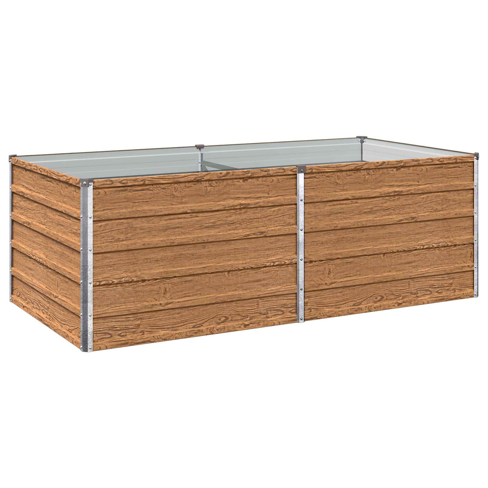 Hochbeet Im Garten Holz Braun 160 X 80 X 55 Cm Vidaxl