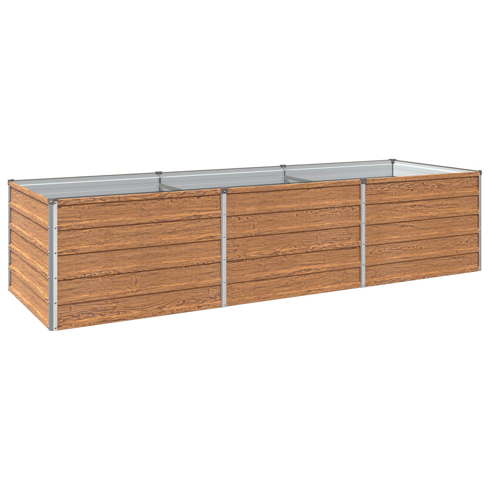 Hochbeet Im Garten Holz Braun 240 X 80 X 55 Cm Vidaxl