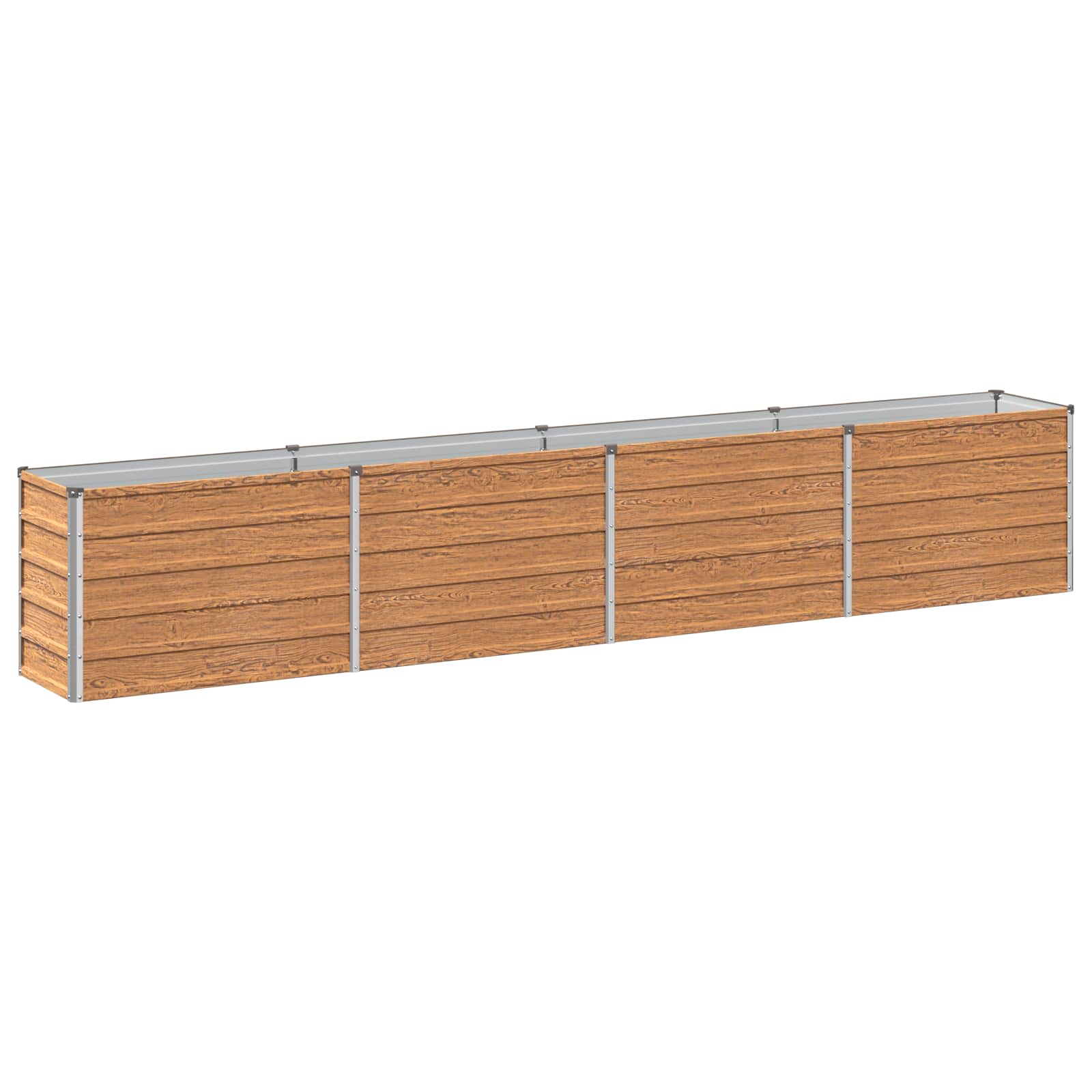 Hochbeet Im Garten Holz Braun 320 X 40 X 55 Cm Vidaxl