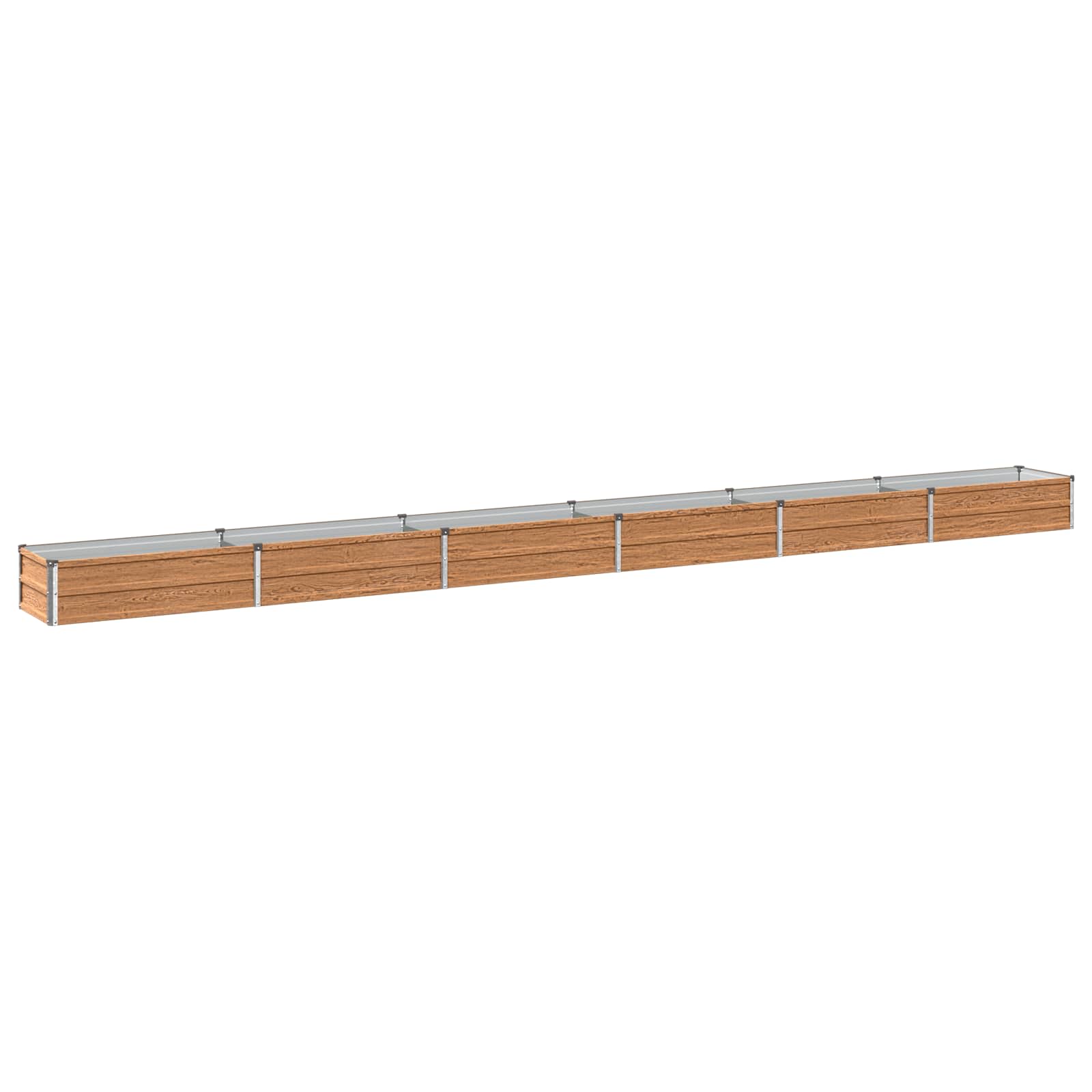 Hochbeet Im Garten Holz Braun 480 X 40 X 24 Cm Vidaxl