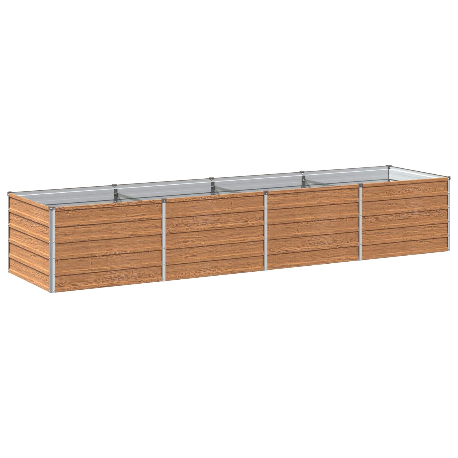 Hochbeet Im Garten Holz Braun 320 X 80 X 55 Cm Vidaxl