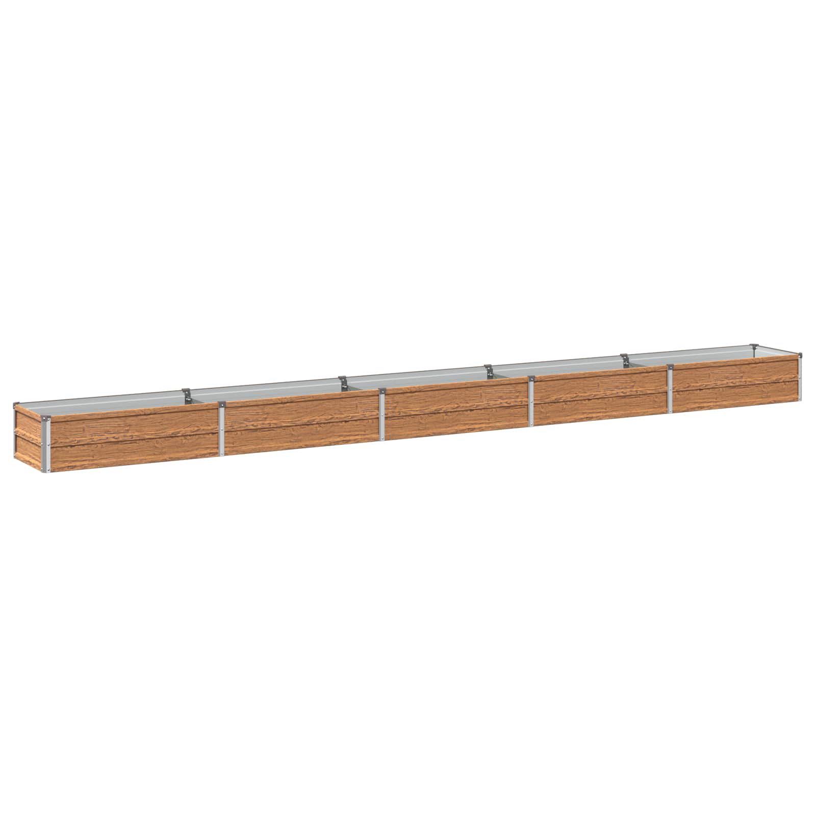 Hochbeet Im Garten Holz Braun 400 X 40 X 24 Cm Vidaxl