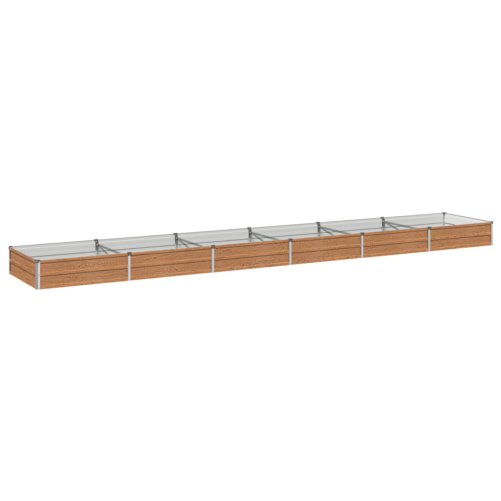 Hochbeet Im Garten Holz Braun 480 X 80 X 24 Cm Vidaxl
