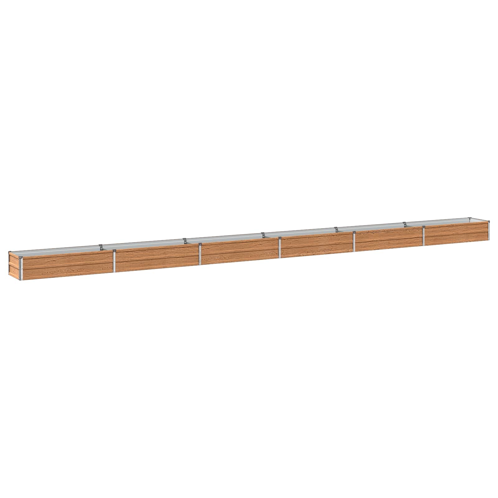 Hochbeet Im Garten Holz Braun 600 X 40 X 24 Cm Vidaxl