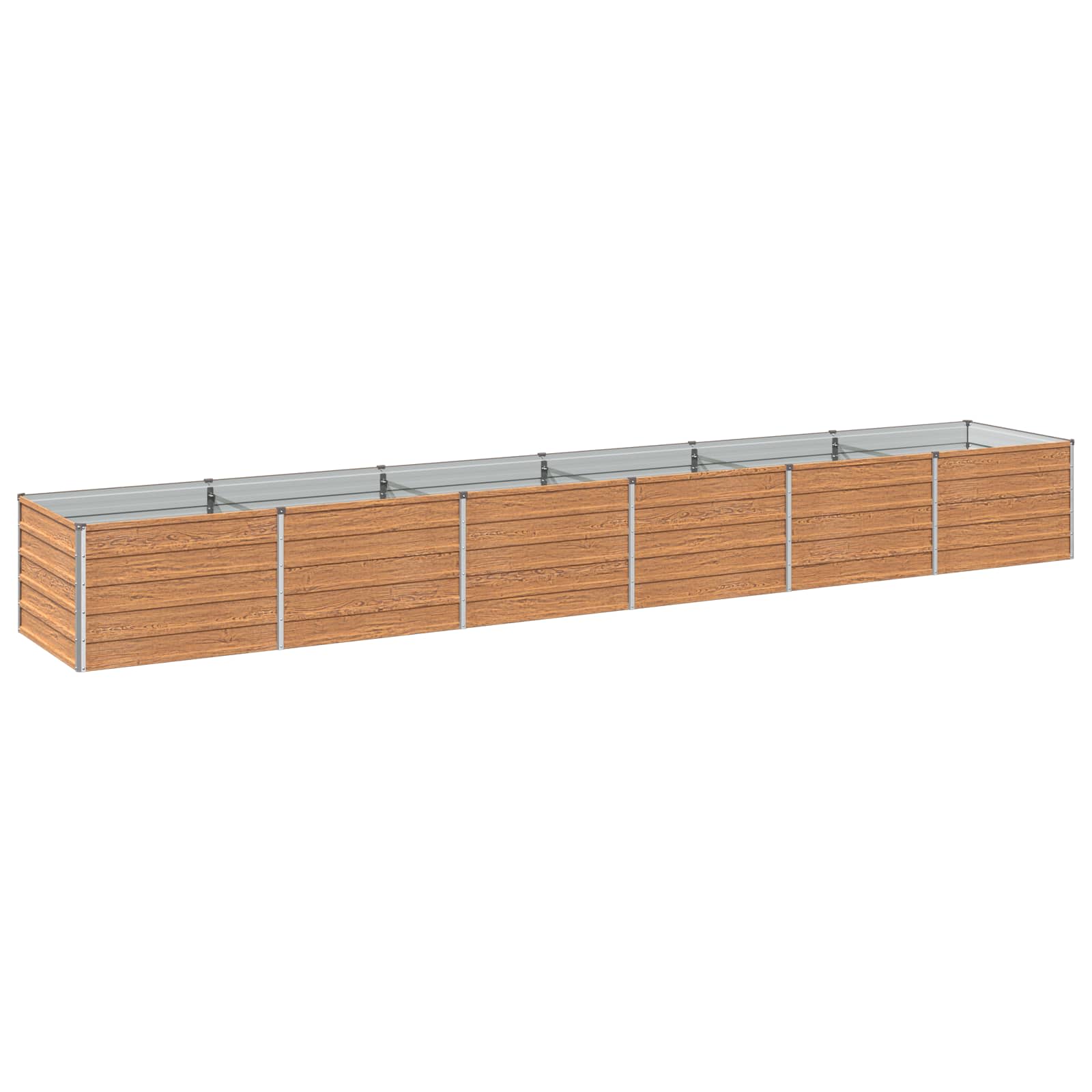 Hochbeet Im Garten Holz Braun 480 X 80 X 55 Cm Vidaxl