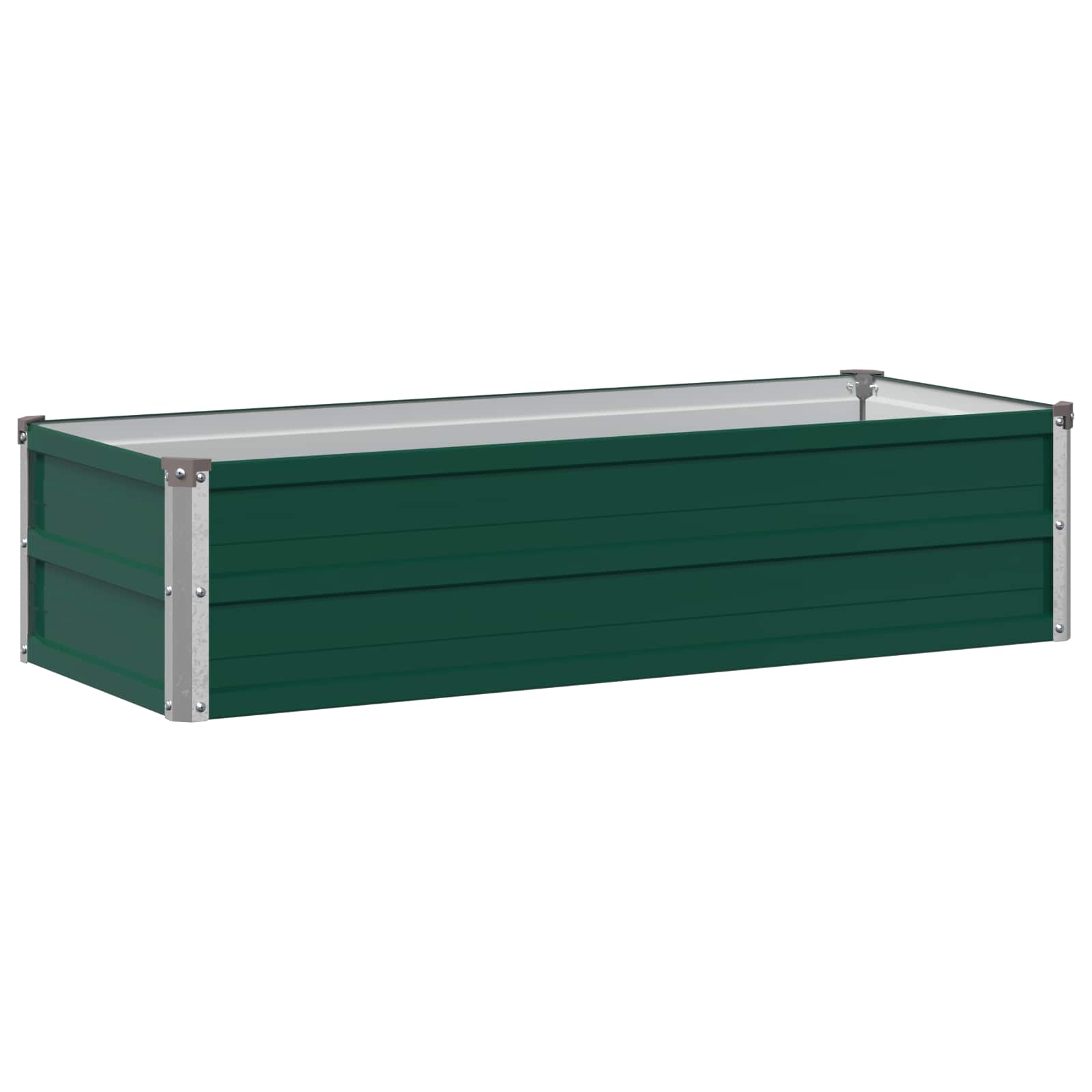 Hochbeet Im Garten Grün 100 X 40 X 24 Cm Kaltgewalzter Stahl Vidaxl