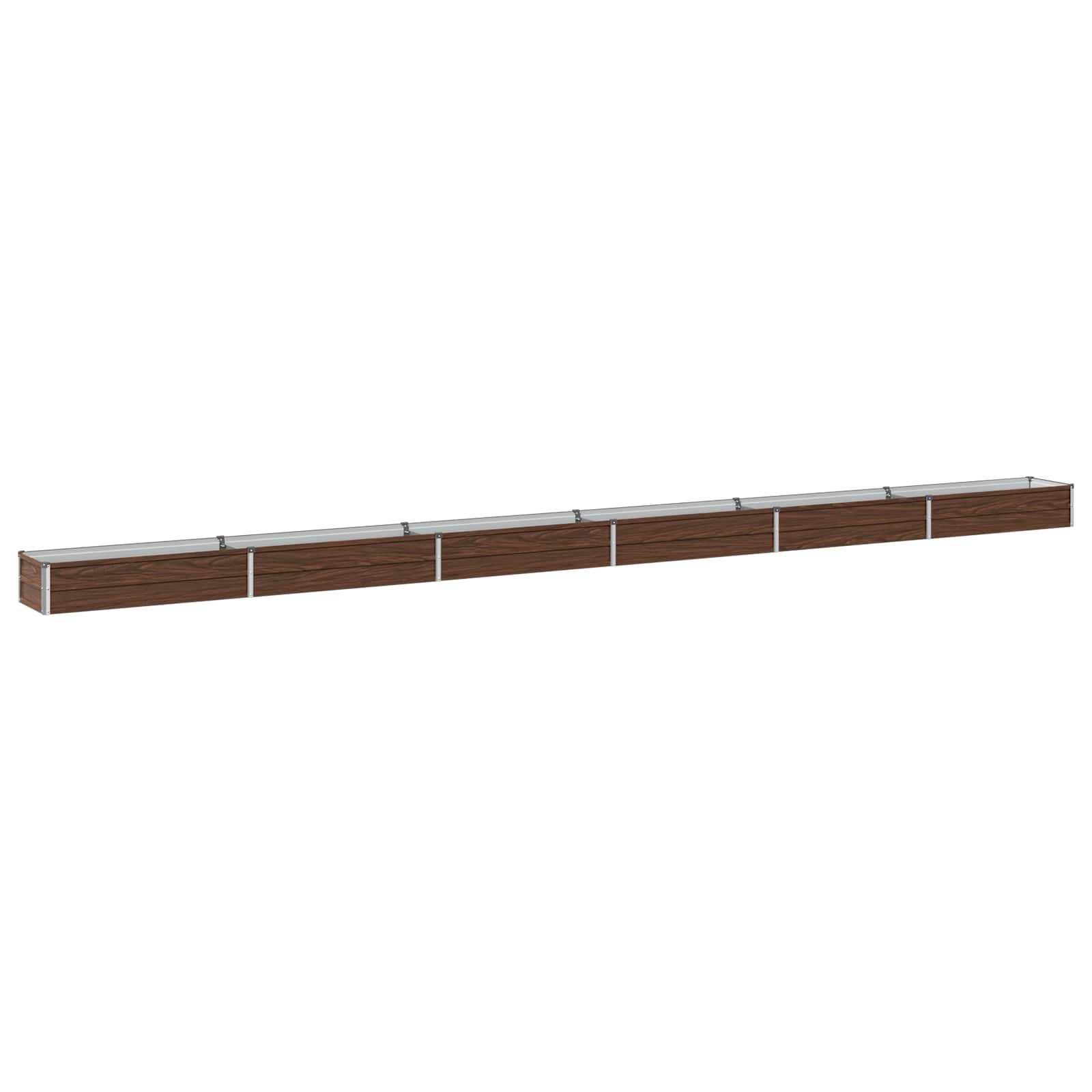 Hochbeet Im Garten Schwarz 600 X 40 X 24 Cm Kaltgewalzter Stahl Vidaxl