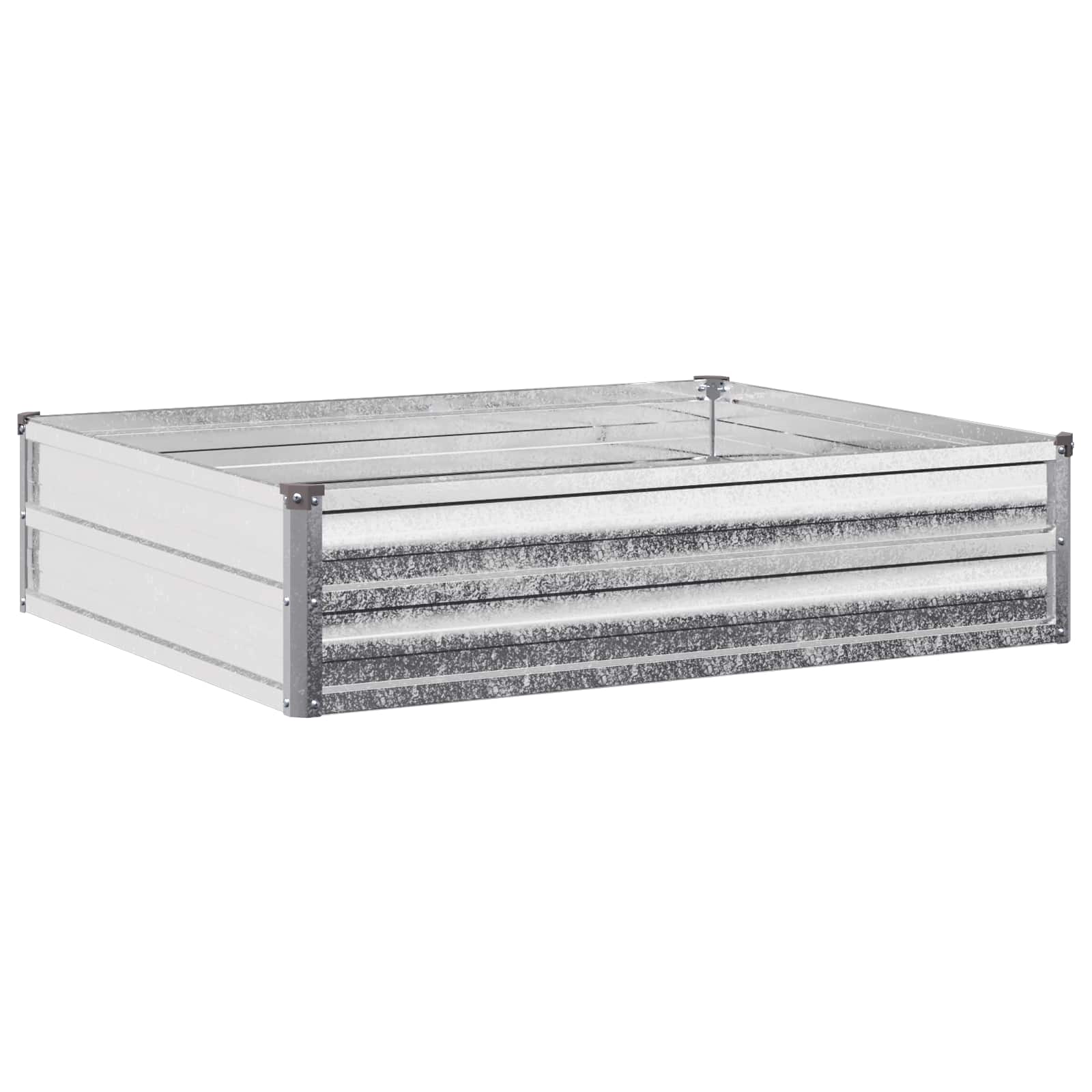 Hochbeet Im Garten Silber 100 X 80 X 24 Cm Verzinkt Vidaxl