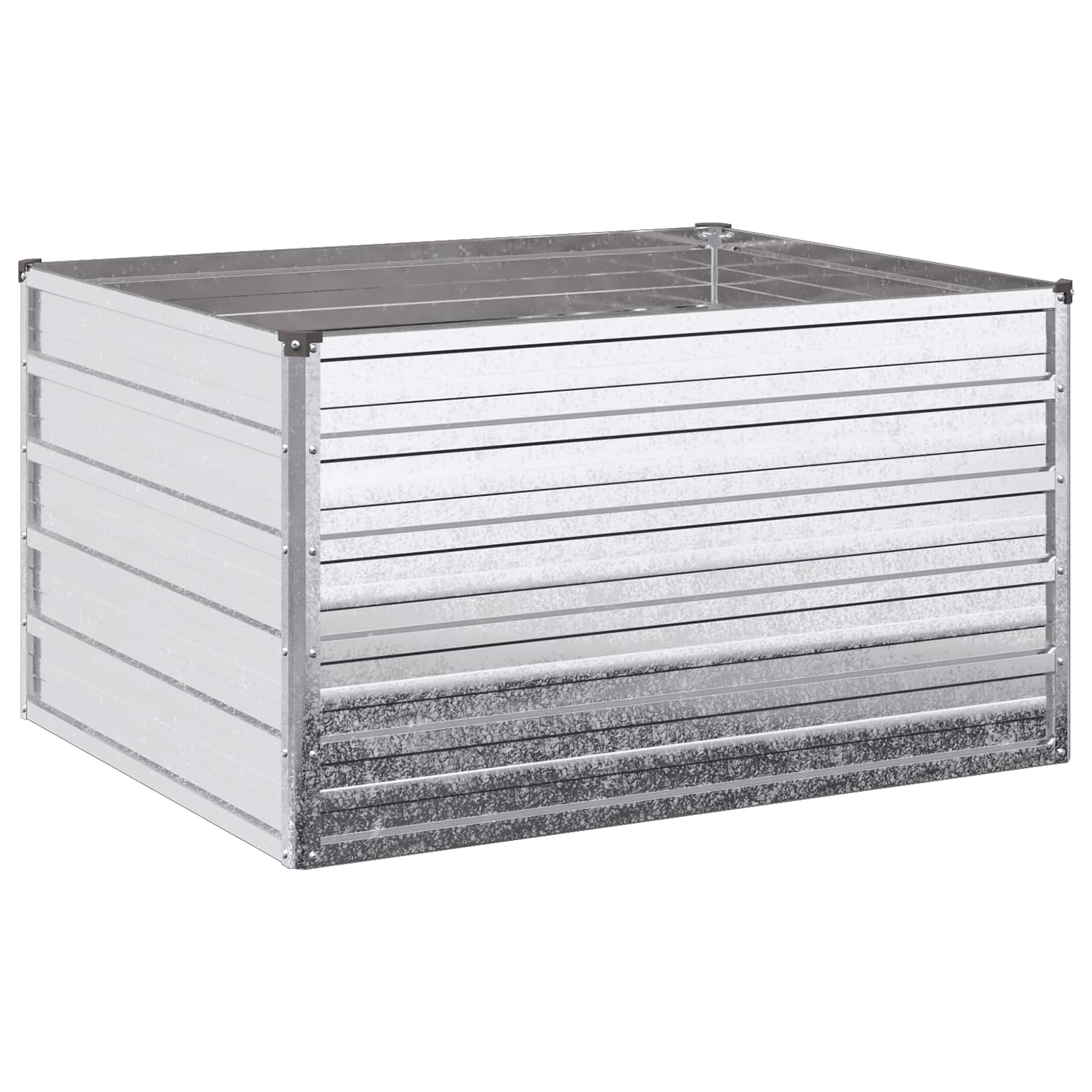 Hochbeet Im Garten Silber 100 X 80 X 55 Cm Verzinkt Vidaxl
