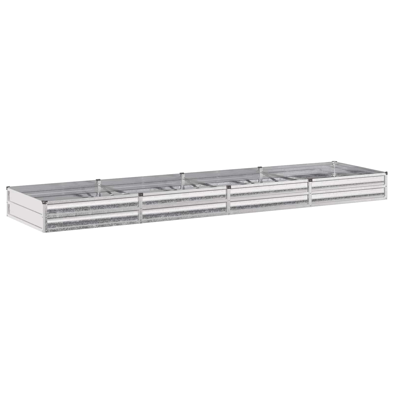 Hochbeet Im Garten Silber 320 X 80 X 24 Cm Verzinkt Vidaxl