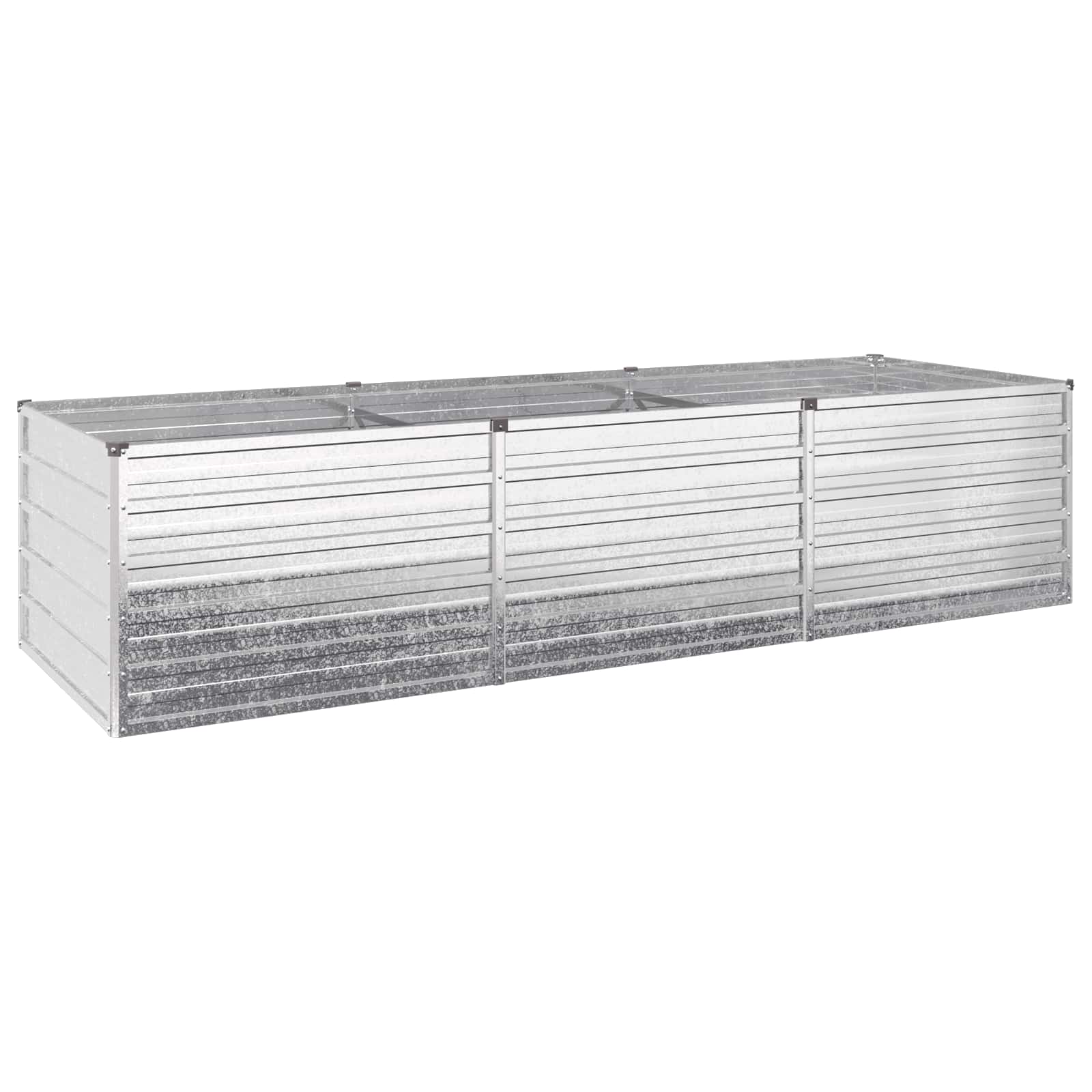 Hochbeet Im Garten Silber 240 X 80 X 55 Cm Verzinkt Vidaxl