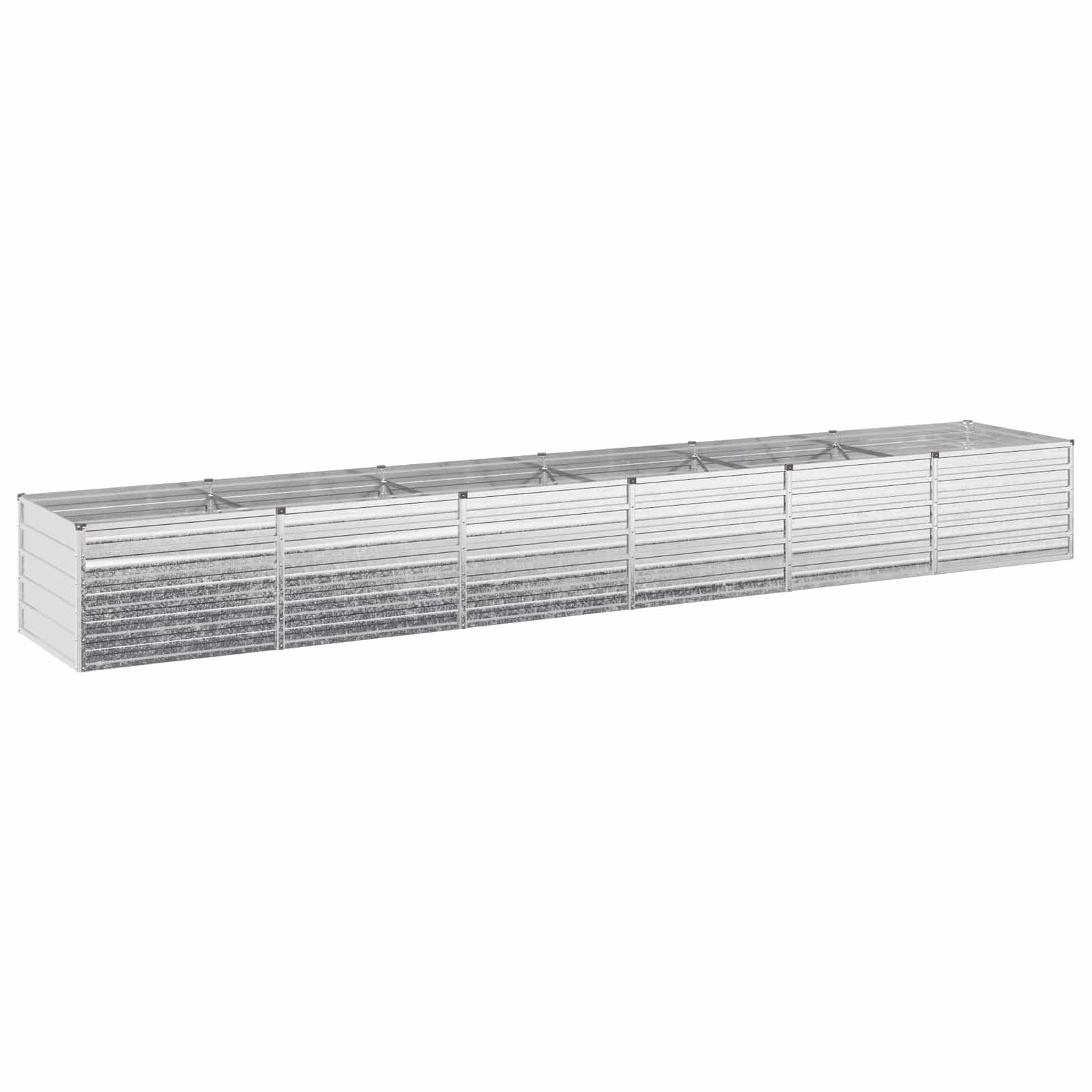 Hochbeet Im Garten Silber 480 X 80 X 55 Cm Verzinkt Vidaxl