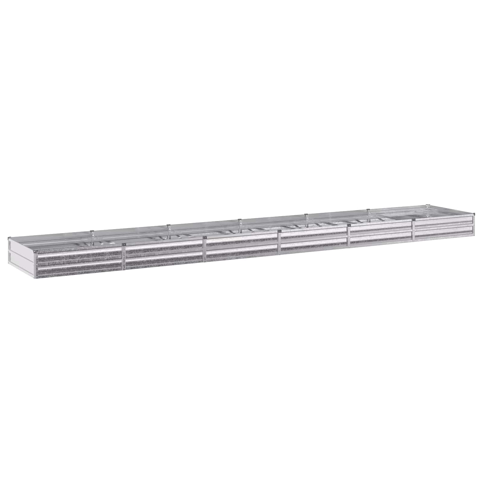 Hochbeet Im Garten Silber 480 X 80 X 24 Cm Verzinkt Vidaxl