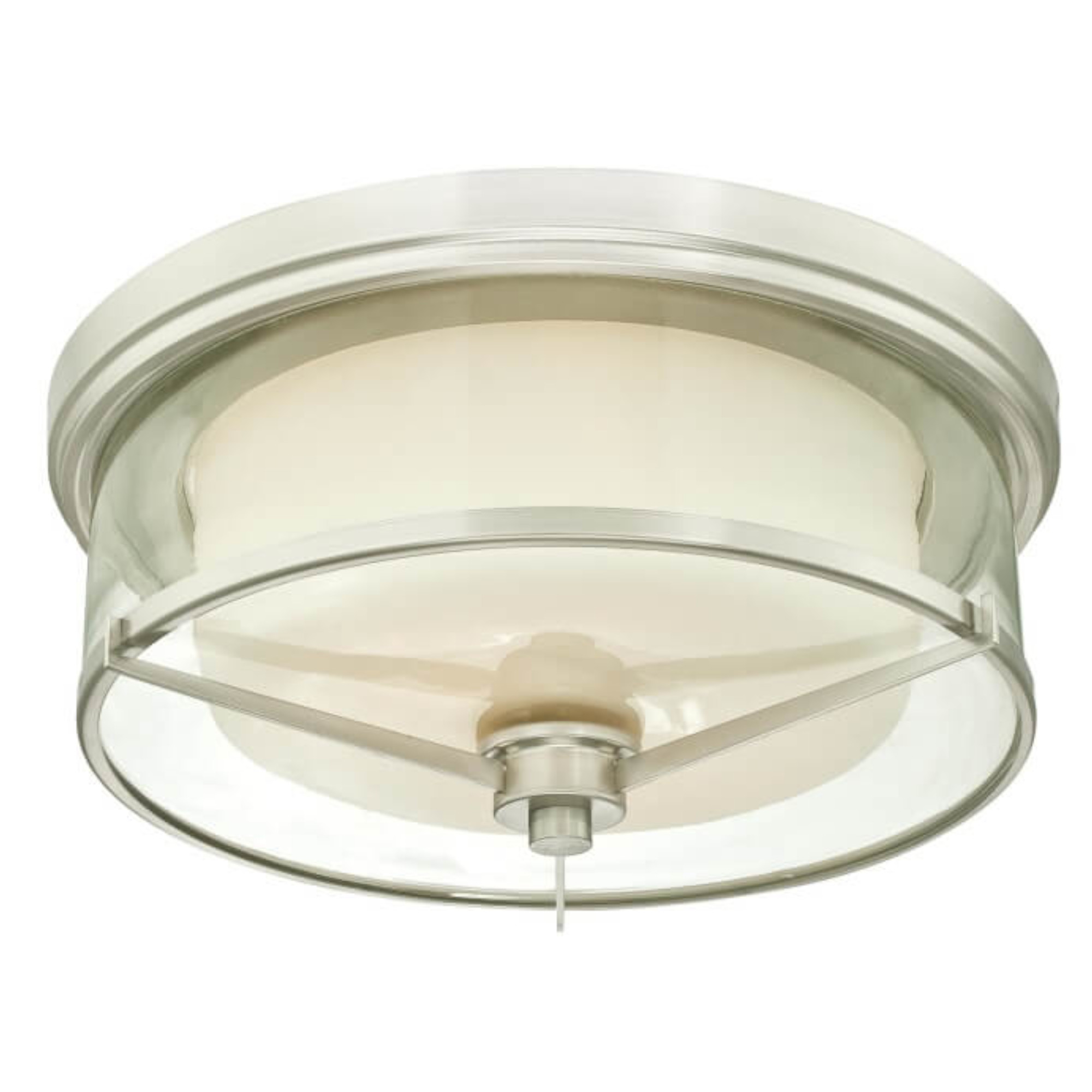 Westinghouse - Deckenleuchte Glenford Nickel Mit 2 Lampen