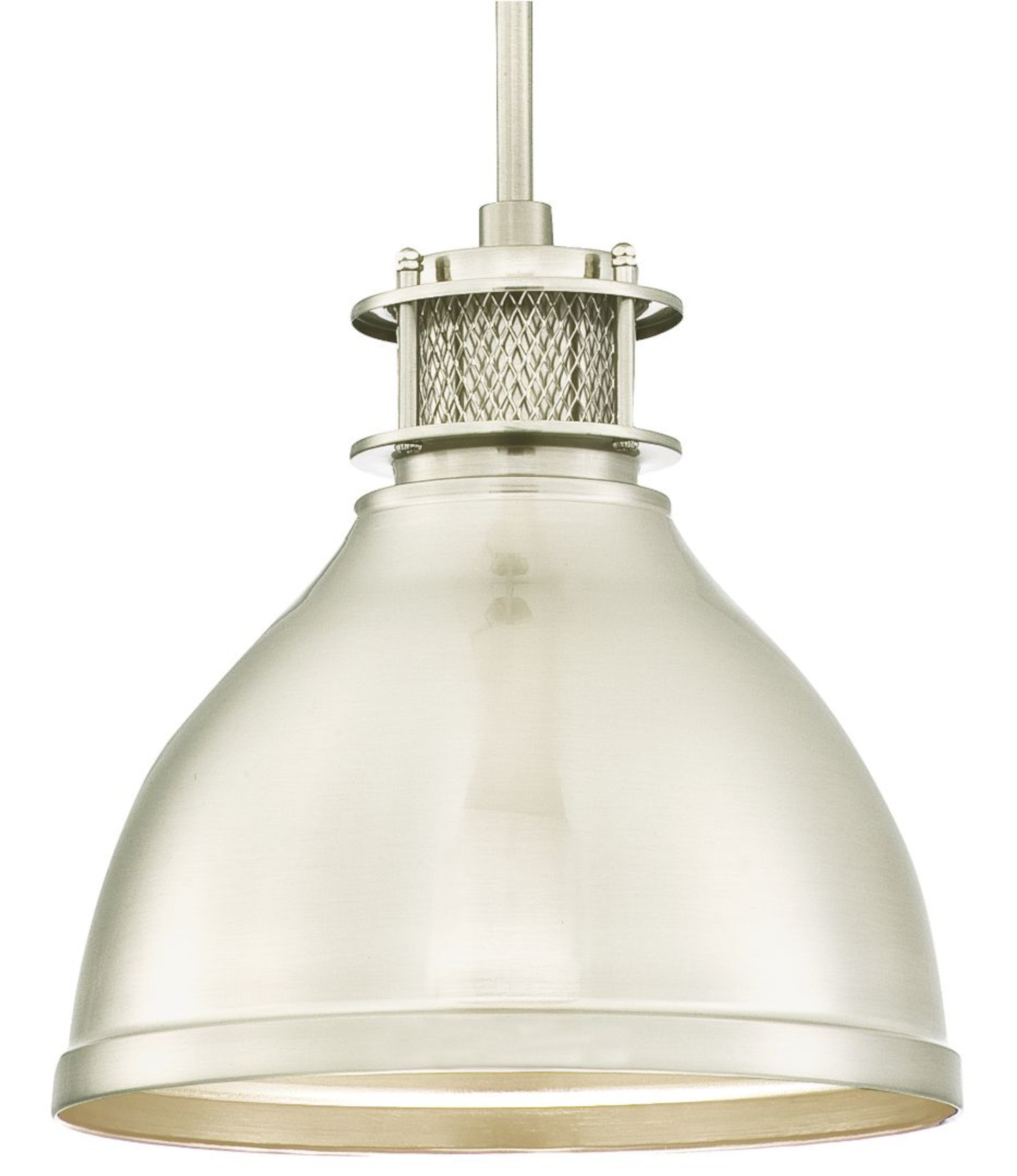 Pendelleuchte Vintage Industrial Nickel Mit 1 Lampe
