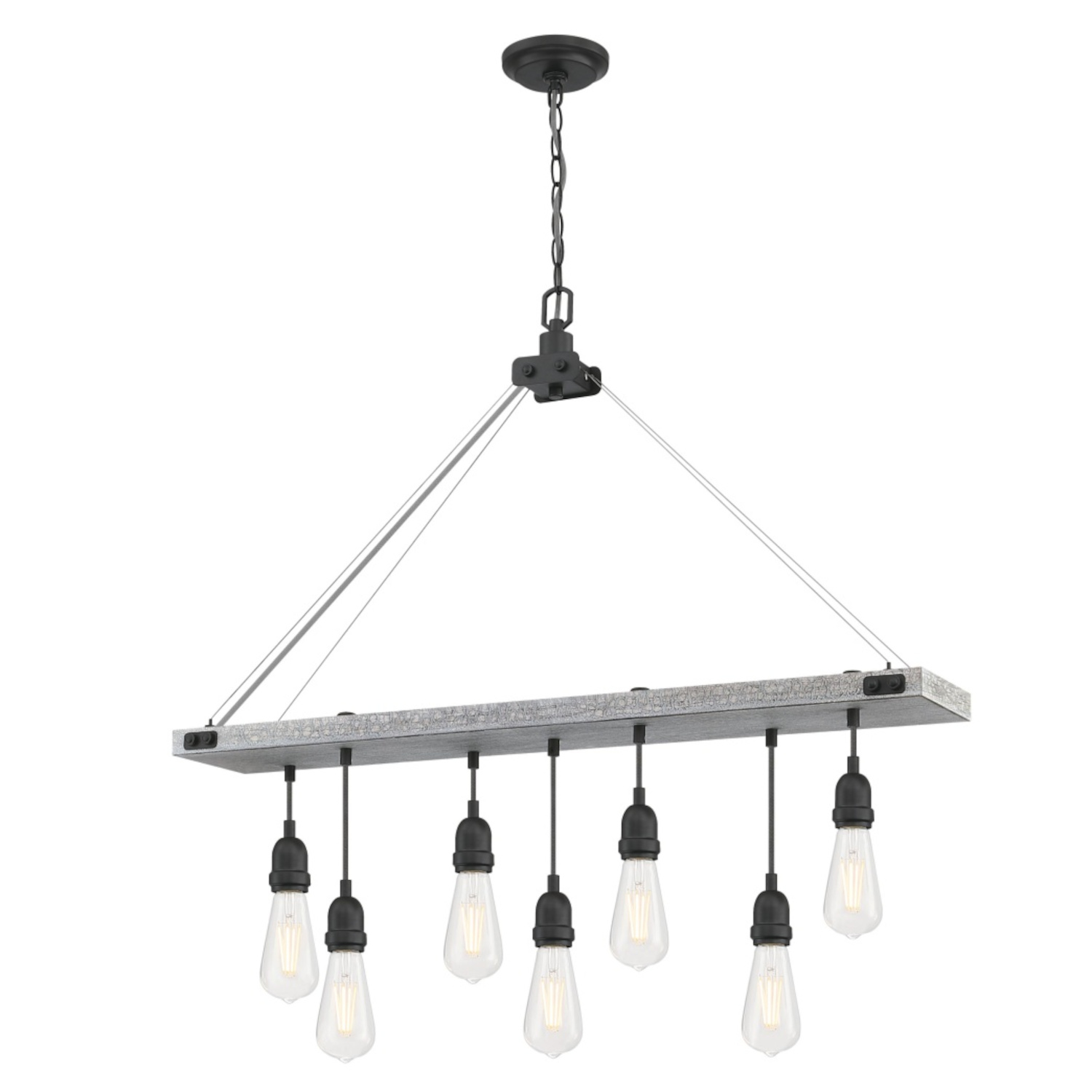 Kronleuchter Elway Esche / Gun Metal