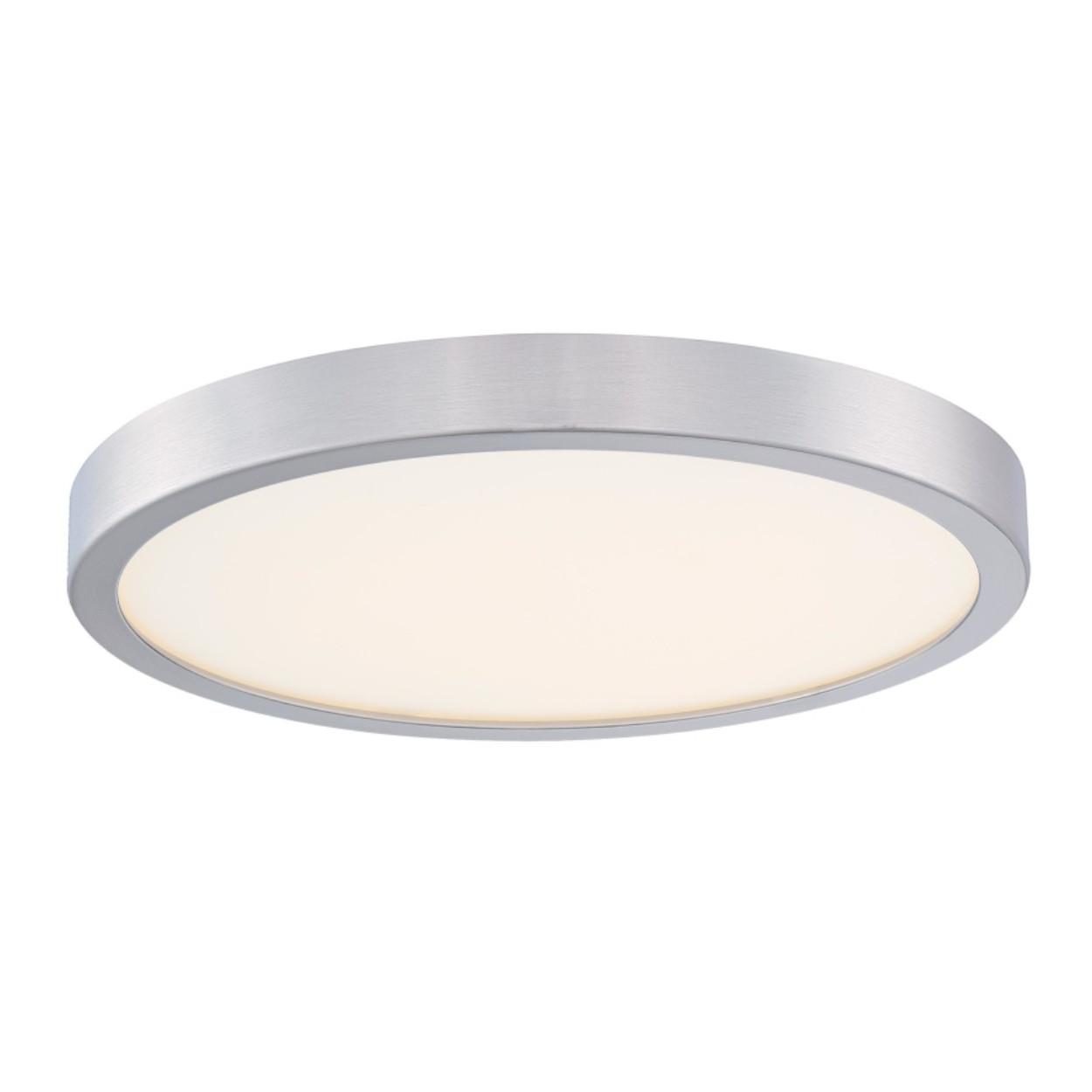 Led Deckenleuchte Flat Nickel / Acryl 29 Cm